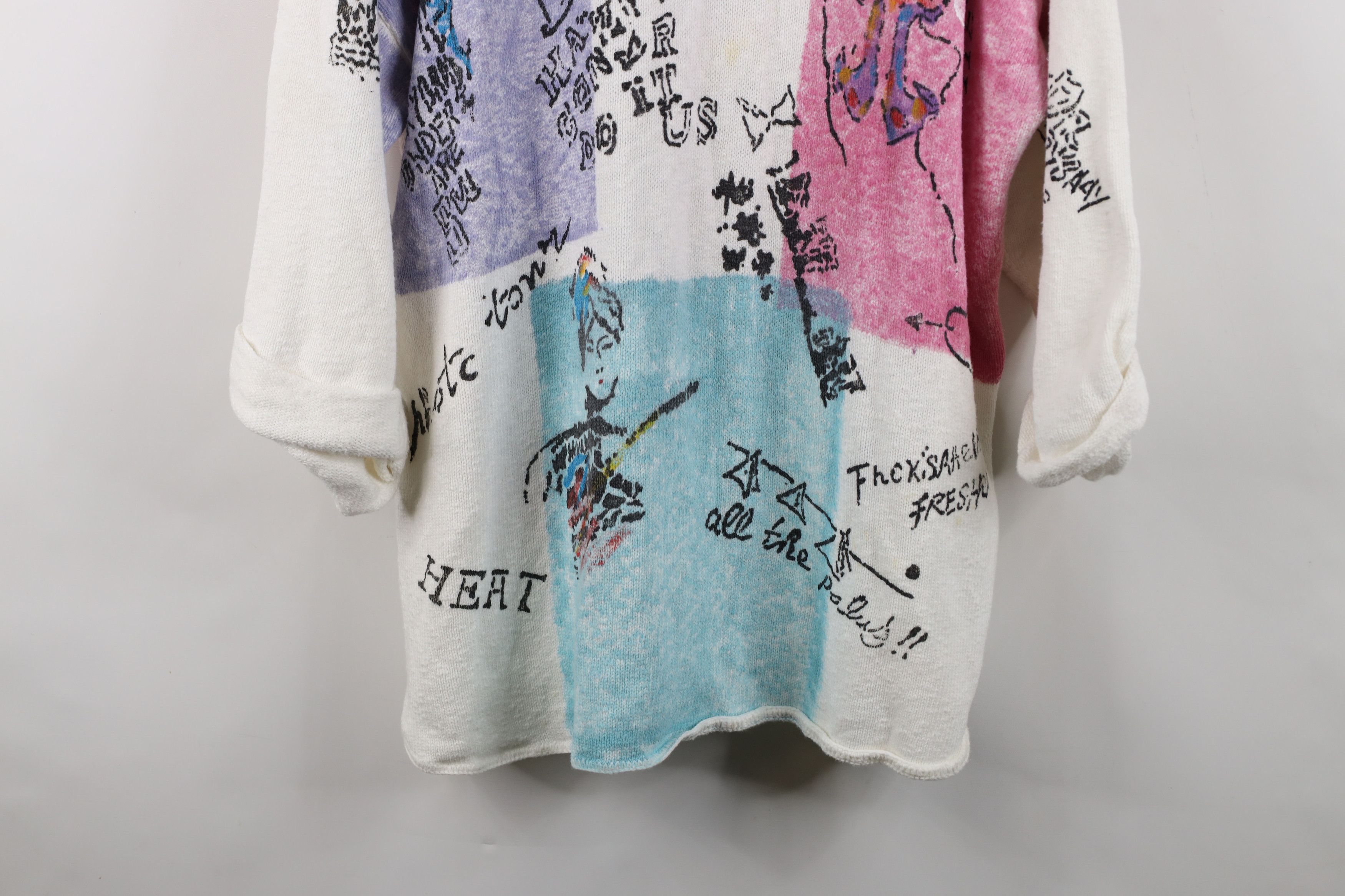 Vintage Vintage 80s 90s Streetwear Baggy Oversized Sweater USA Size M / US 6-8 / IT 42-44 - 3 Thumbnail