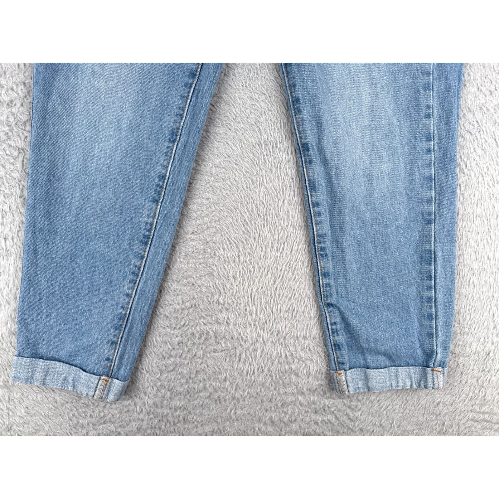 Shein SheIn Jeans Womens Small Petite Denim Straight 5-Pocket Elastic Waist Mid Rise Denim Jeans Blue Size 28" / US 6 / IT 42 - 2 Thumbnail