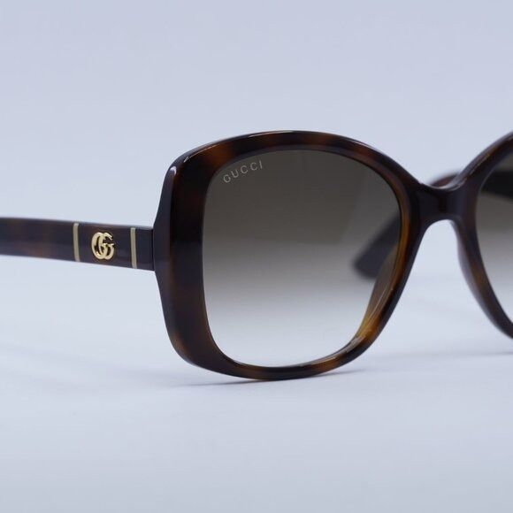 Gucci Gucci GG0762S 002 Sunglasses Havana Square Frame, Brown Size ONE SIZE - 7 Thumbnail
