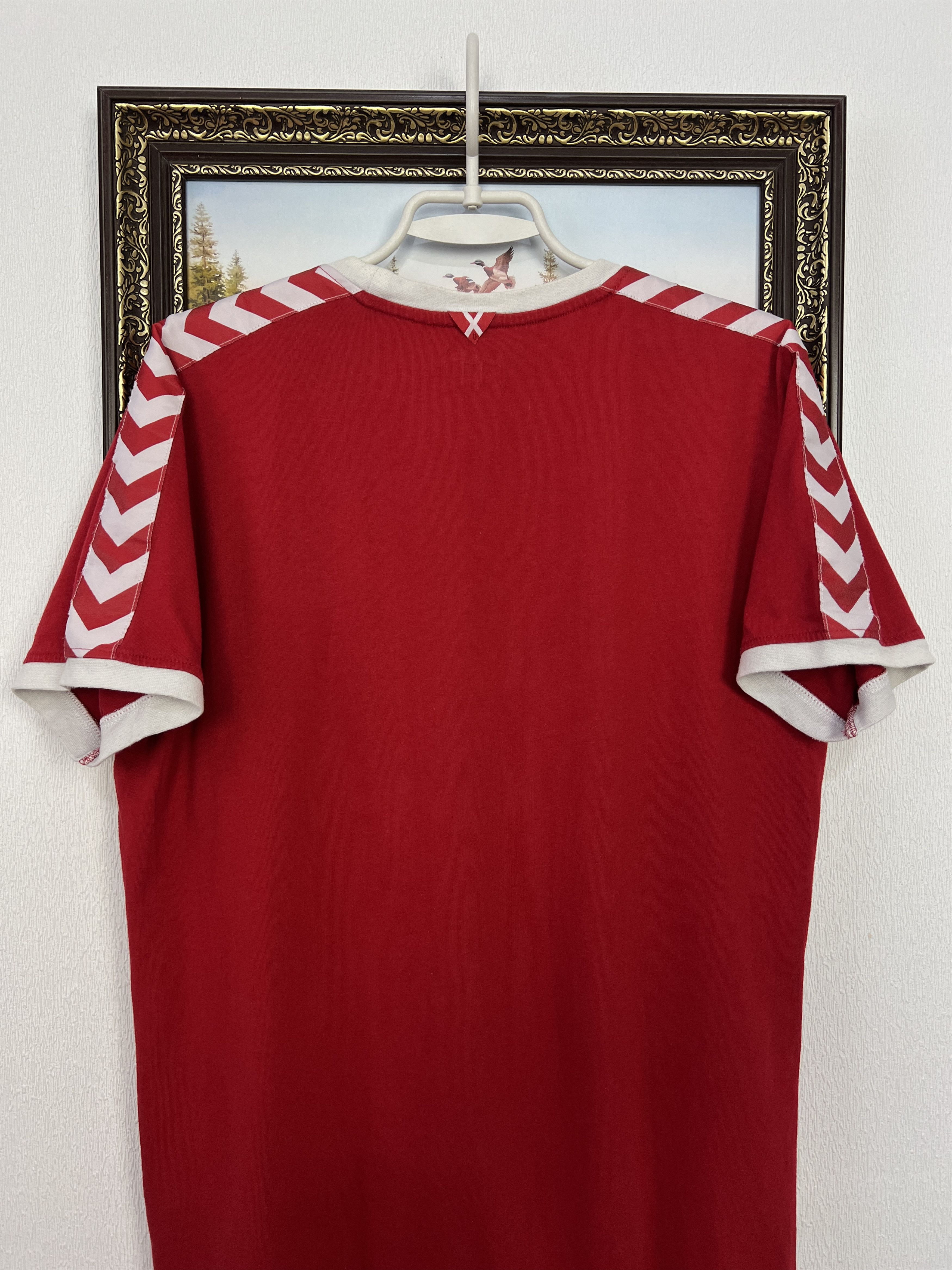 Hummel Denmark Football Shirt Soccer National Team Jersey Trikot Size US L / EU 52-54 / 3 - 8 Thumbnail