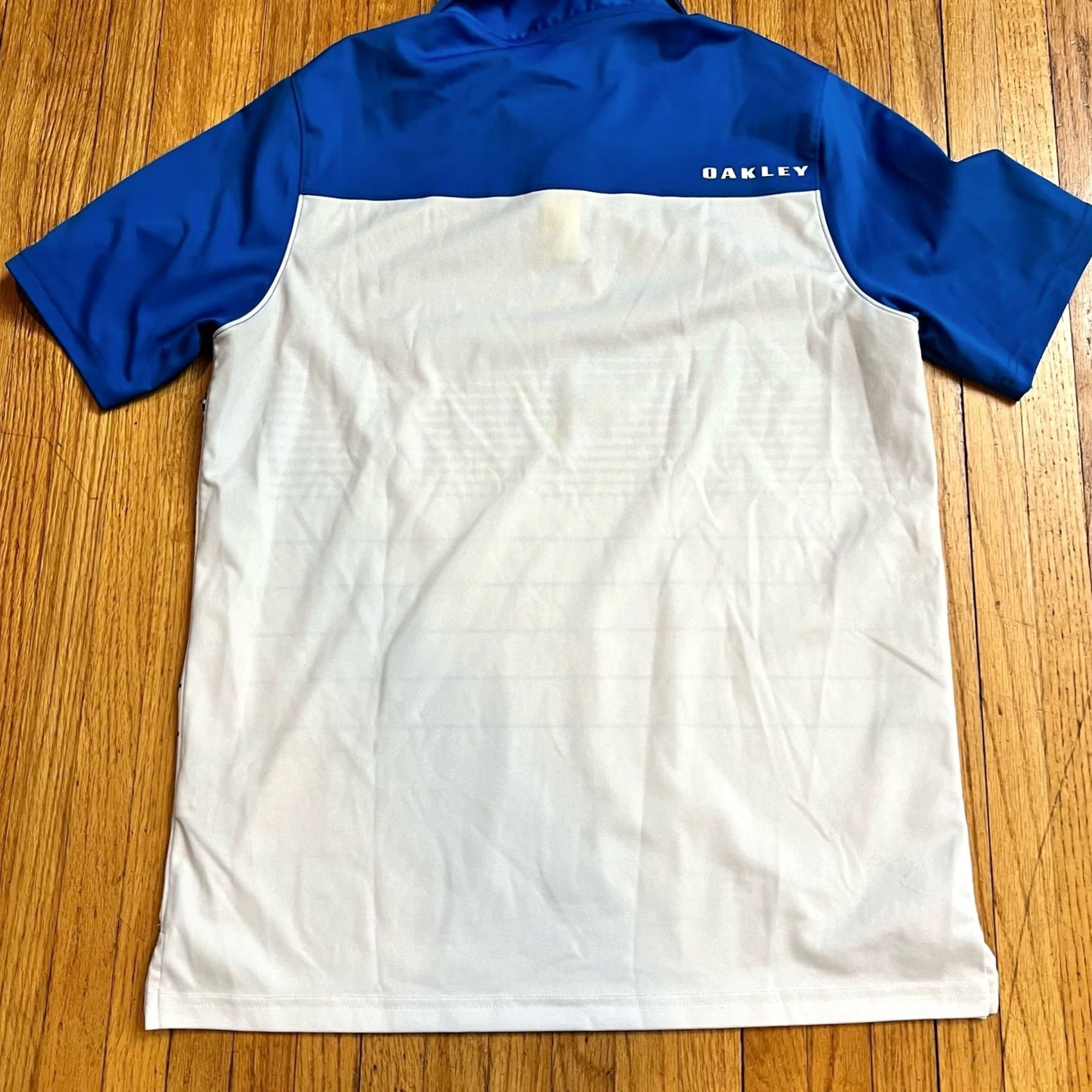 Oakley Oakley Polo Shirt Mens Small Performance Stretch Athletic Golf Blue Stripe Mens S Polo Blue Stripe Oakley Shirt Size US S / EU 44-46 / 1 - 3 Thumbnail