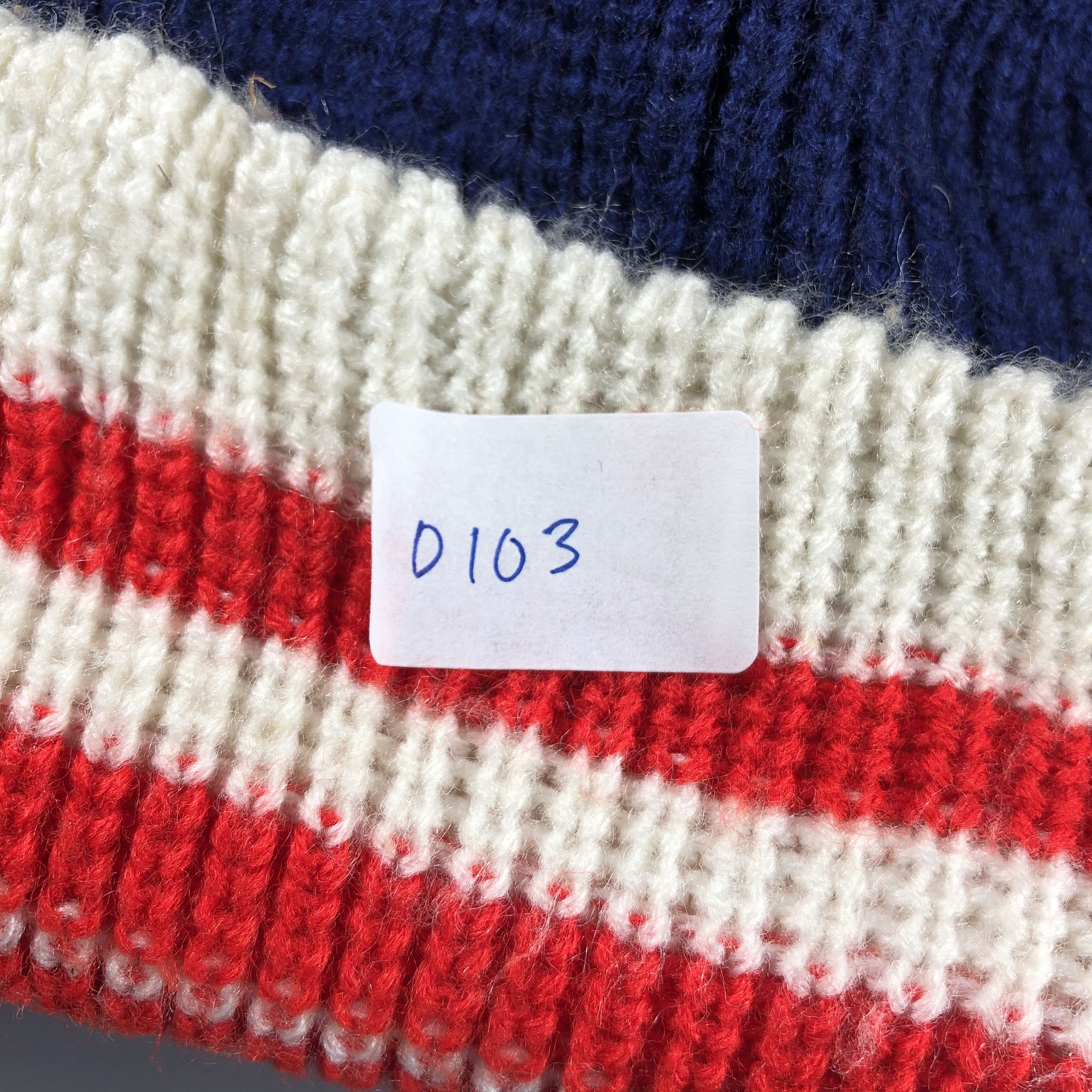 Japanese Brand × Vintage Stripe Slouchy Beanie Snow Hat Snow Cap -D103 Size ONE SIZE - 10 Thumbnail