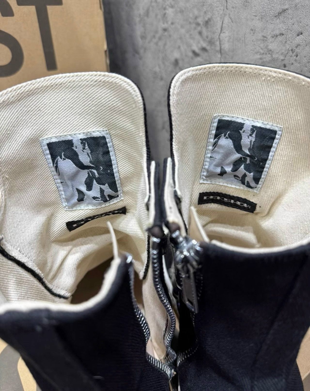 Rick Owens Drkshdw Rickowens Drkshdw Black Canvas Five-Pointed Star Size US 9.5 / EU 42-43 - 4 Thumbnail