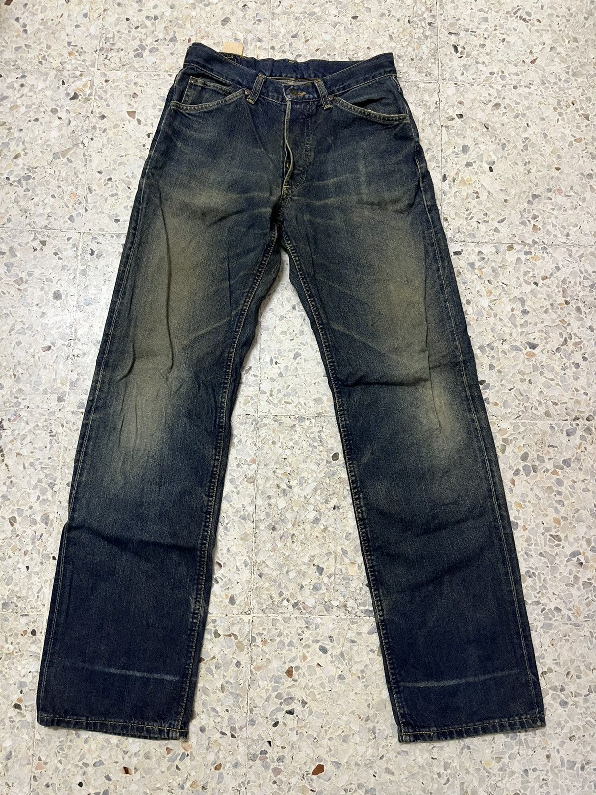 Lee × Vintage Vintage distressed LEE rider half selvedge denim Size US 30 / EU 46 - 1 Thumbnail