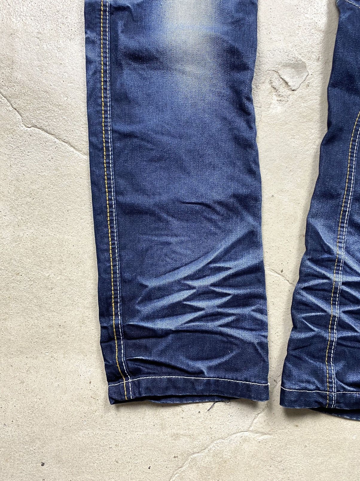Japanese Brand Rare! Vintage Japan Design by Okishana Samoki Jeans Pants Size US 30 / EU 46 - 10 Thumbnail