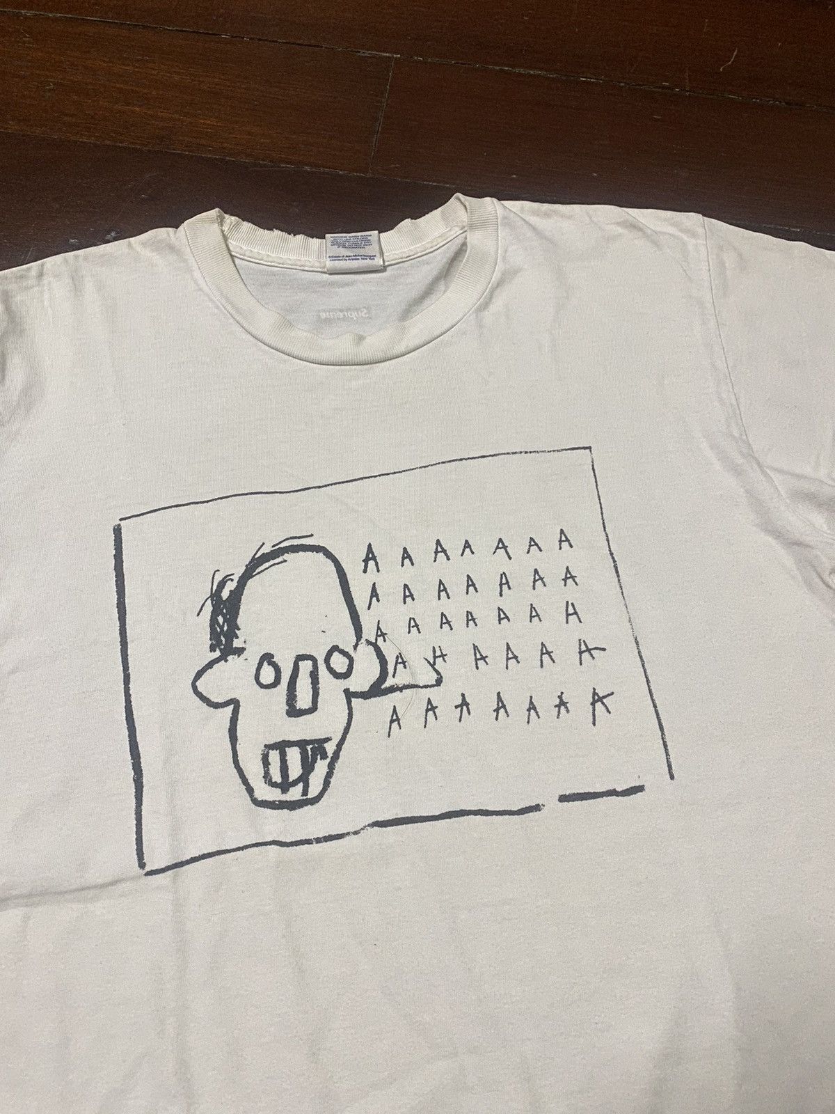 Supreme Vintage Supreme Jean-Michel Basquiat AAAA Tee white FW/13 Size US M / EU 48-50 / 2 - 8 Thumbnail