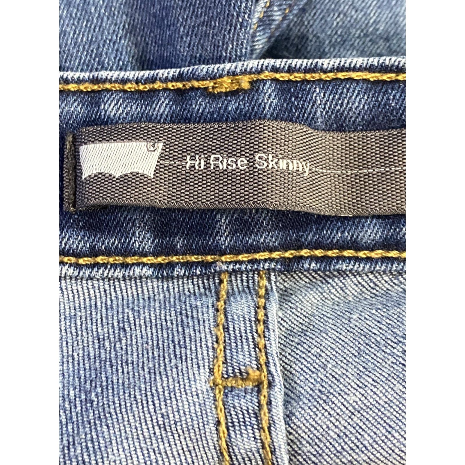 Levi's Levi's Jeans Womens High Rise Skinny Medium Wash Stretch Blue Denim Pants sz 2/26 Size 26" / US 2 / IT 38 - 5 Thumbnail
