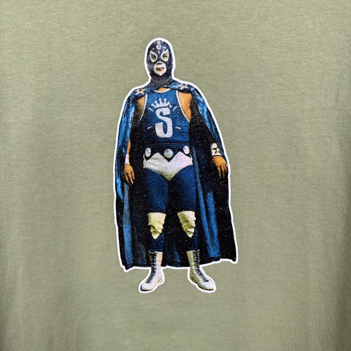 Stussy Stussy T shirt Luchador Wrestler Green Streetwear L Skate Size US L / EU 52-54 / 3 - 3 Thumbnail