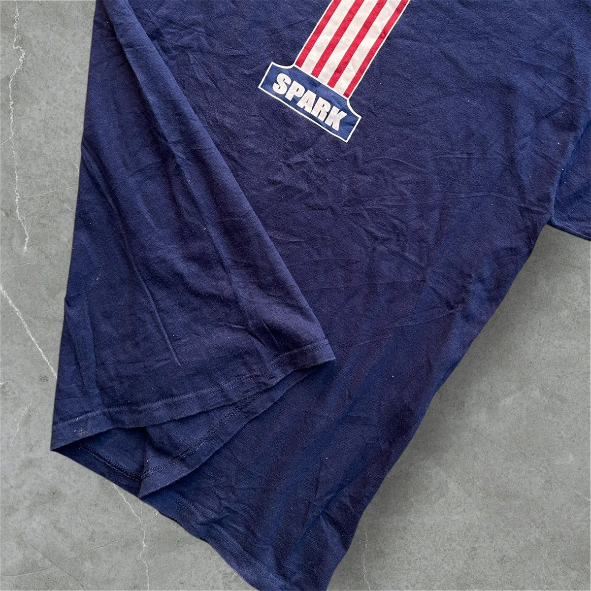 Vintage Vintage 90’s SPARK Skateboarding No.1 America Flag Tshirt Size US M / EU 48-50 / 2 - 5 Thumbnail