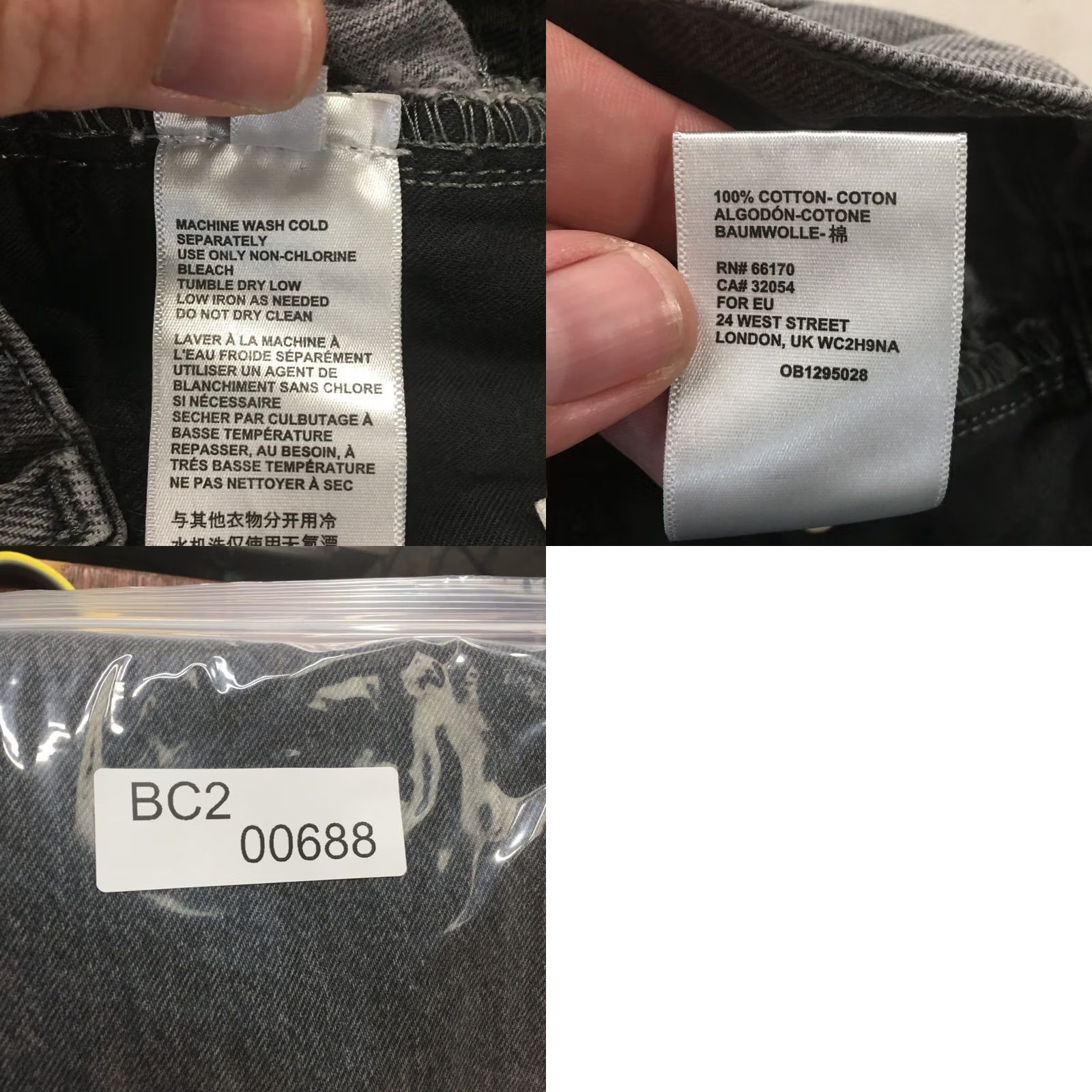 Bdg BDG Cowboy Jeans Womens 26 Gray High Rise Straight Denim Distressed Raw Hem Jeans Size 26" / US 2 / IT 38 - 11 Thumbnail