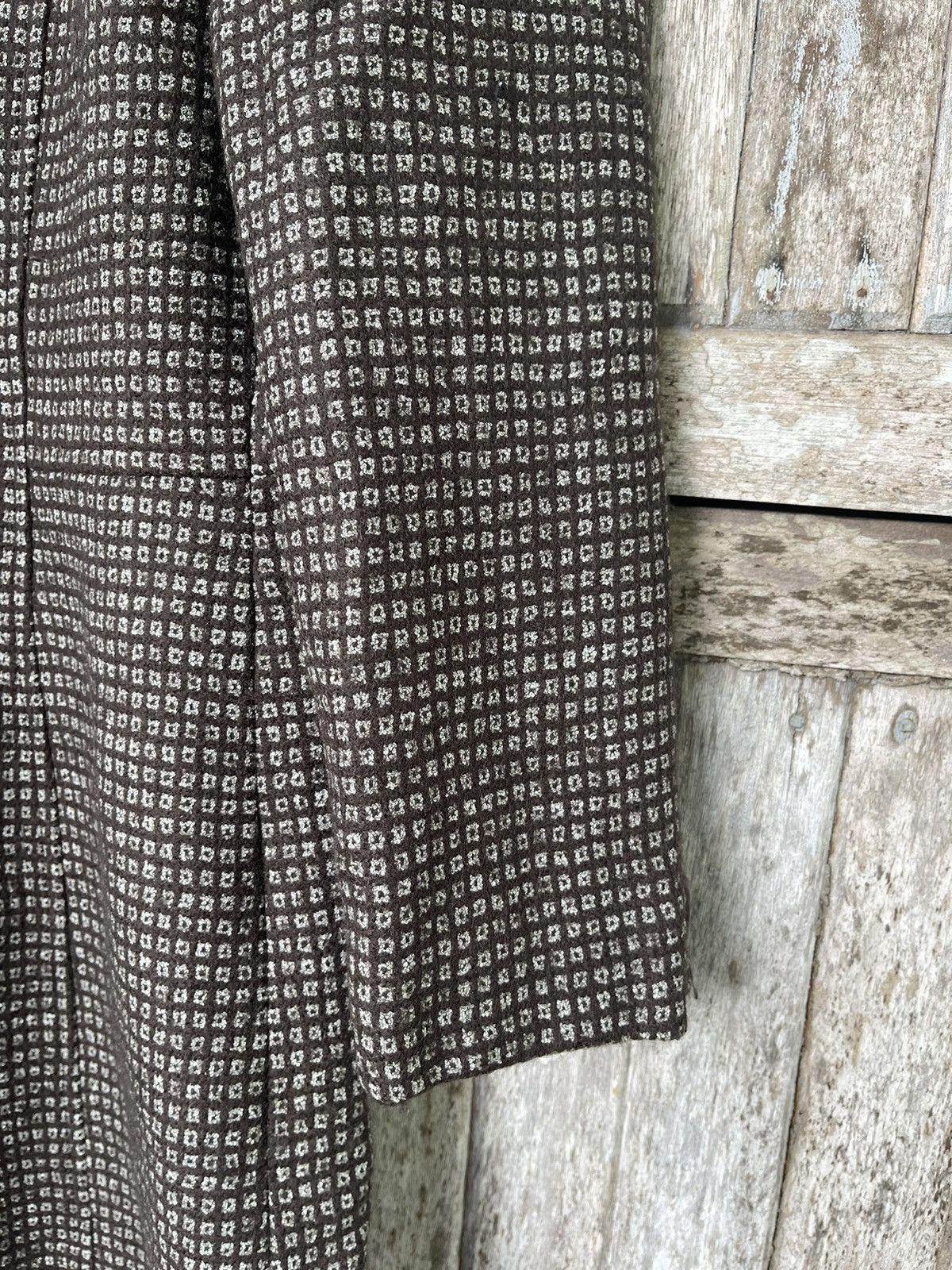 Designer Sofía Rossi Vintage Houndstooth Long Coat – Size 9AR (JP) Size M / US 6-8 / IT 42-44 - 7 Thumbnail