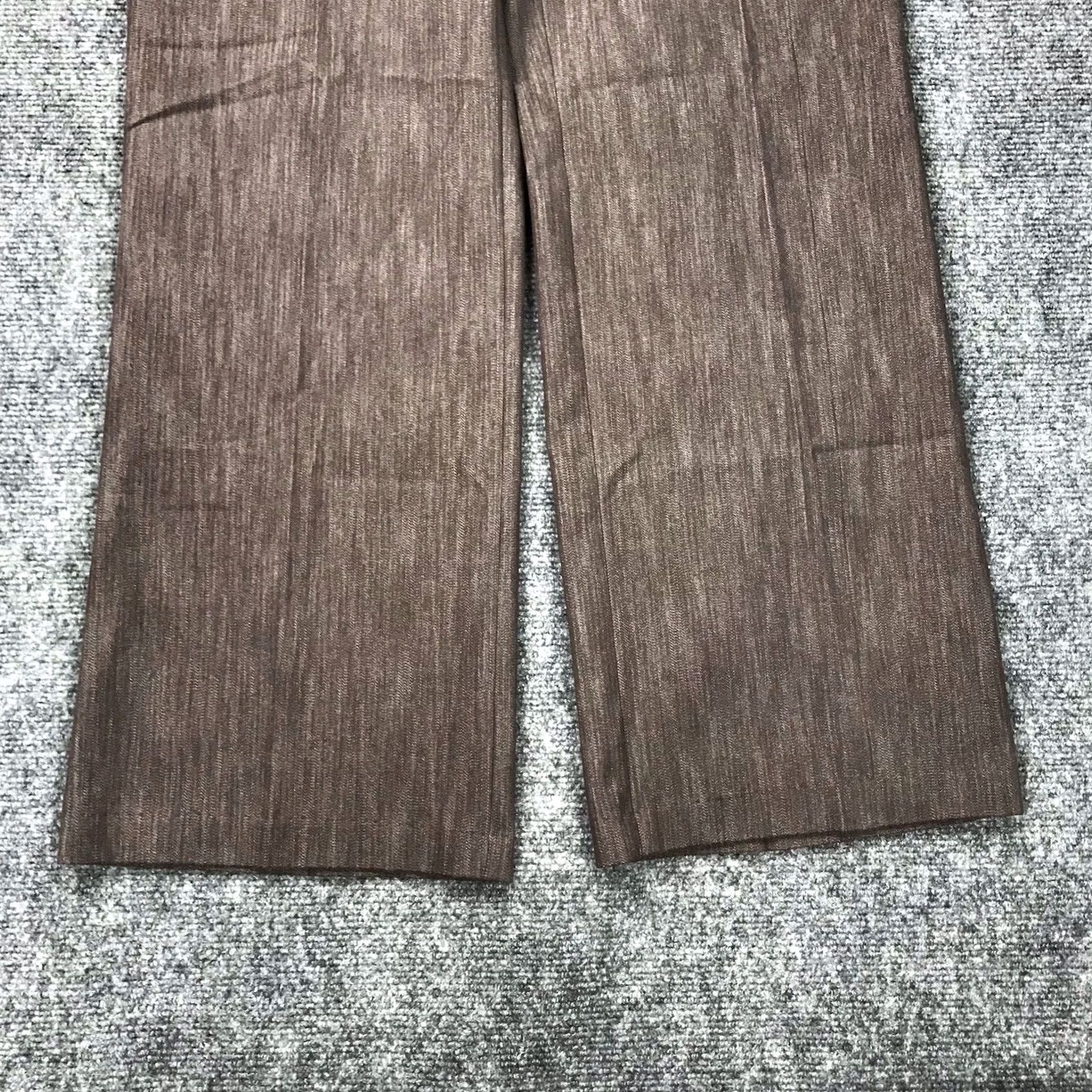 Vintage AGB Womens 10 Petite Dress Pants Brown Stretch Slacks 32x29 Stylish Size 32" / US 10 / IT 46 - 6 Thumbnail