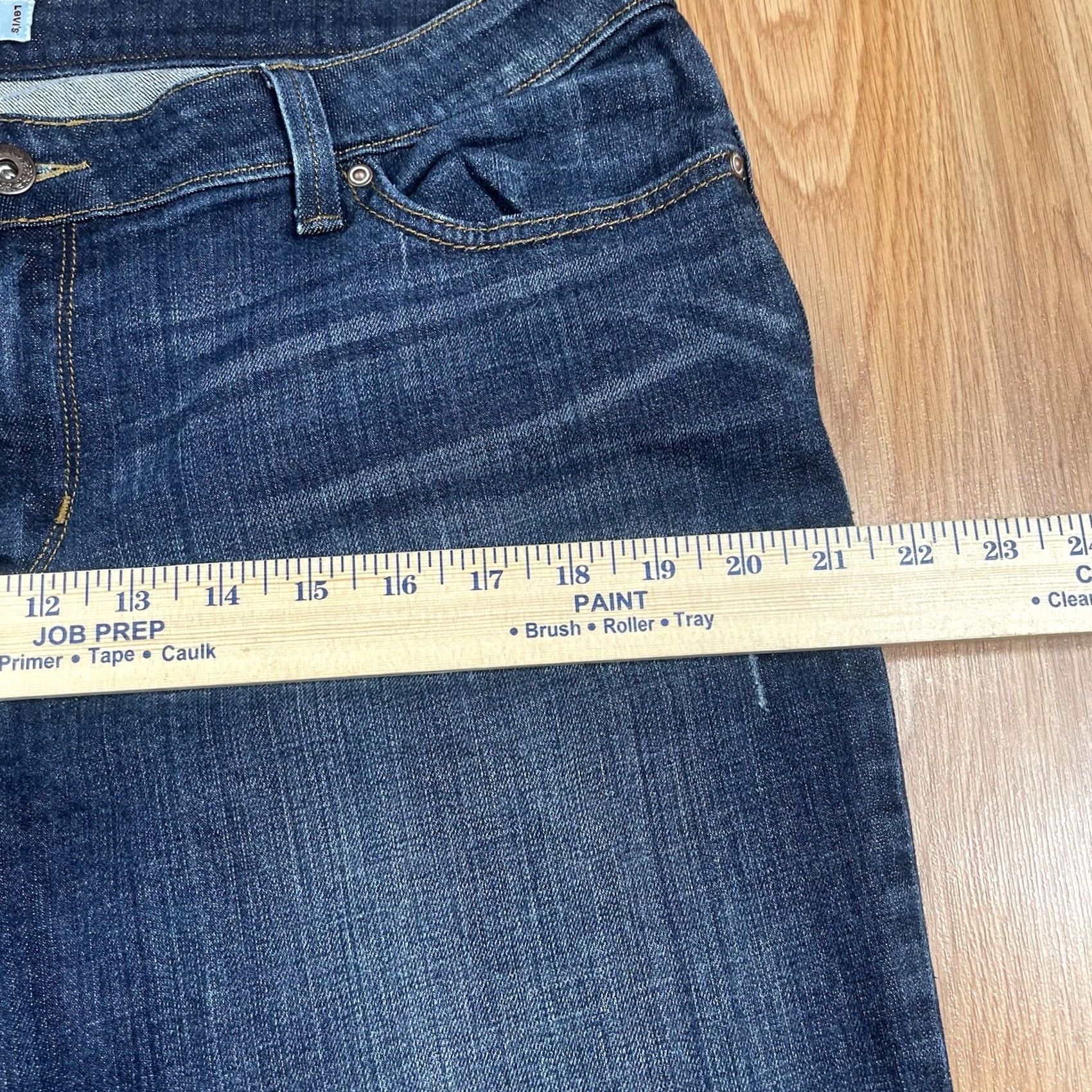 Levi's Levi's Womens 16M Bootcut Jeans Blue Wash Denim Pants Stretch Mid Rise Size 38" / US 16 / IT 52 - 6 Thumbnail