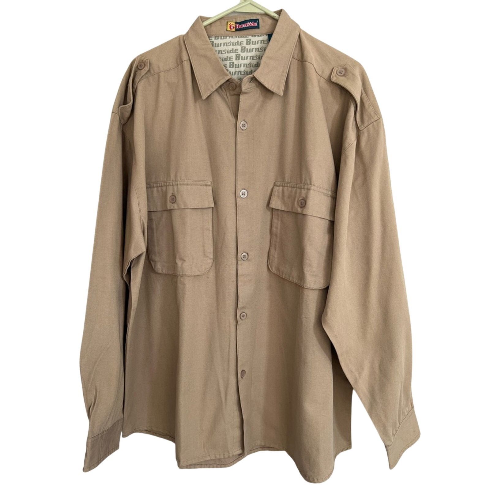 Burnside Men's XL Burnside Long Sleeve Skater Heavy Button Down Shirt Size US XL / EU 56 / 4 - 1 Thumbnail