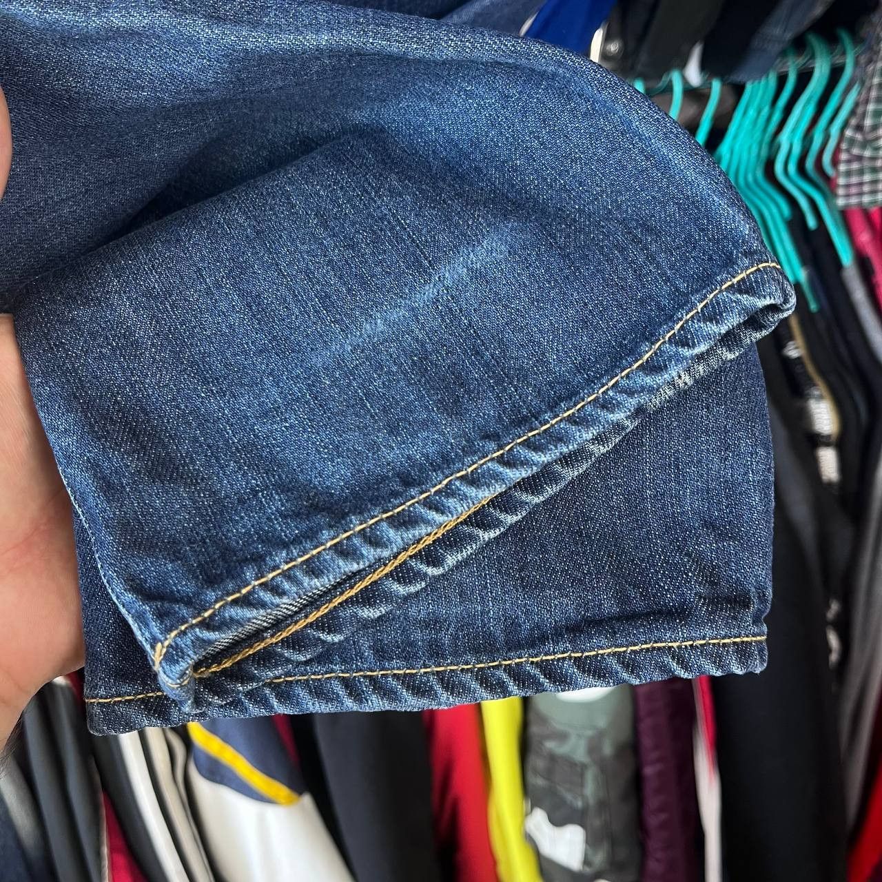 Edwin Edwin ED-55 Relaxed Fit Button Fly Blue Denim Pants Size M Size US 34 / EU 50 - 9 Thumbnail