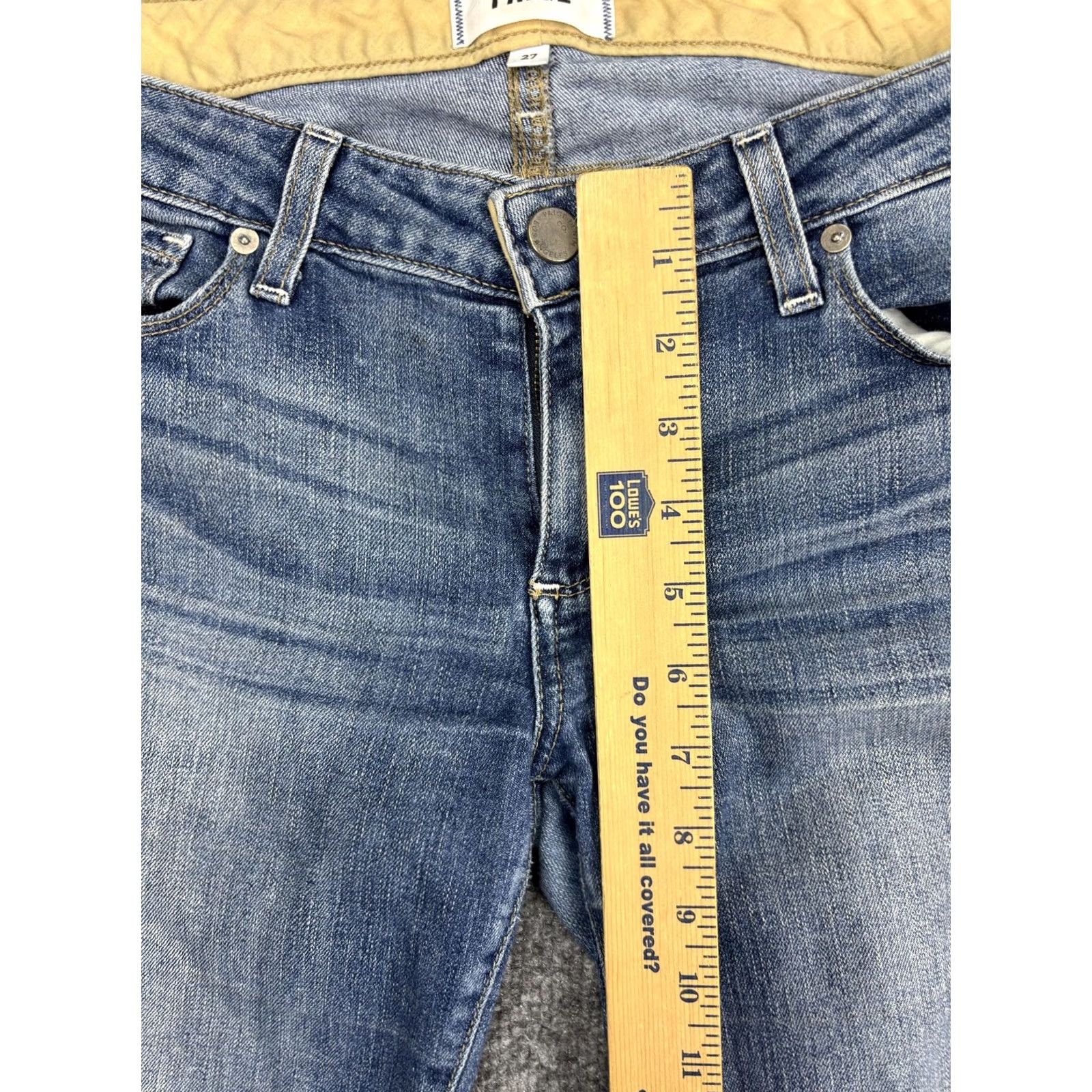 Paige PAIGE Jeans Womens 27 Blue Jimmy Jimmy Skinny Medium Wash Stretch Made in USA Size 27" / US 4 / IT 40 - 4 Thumbnail