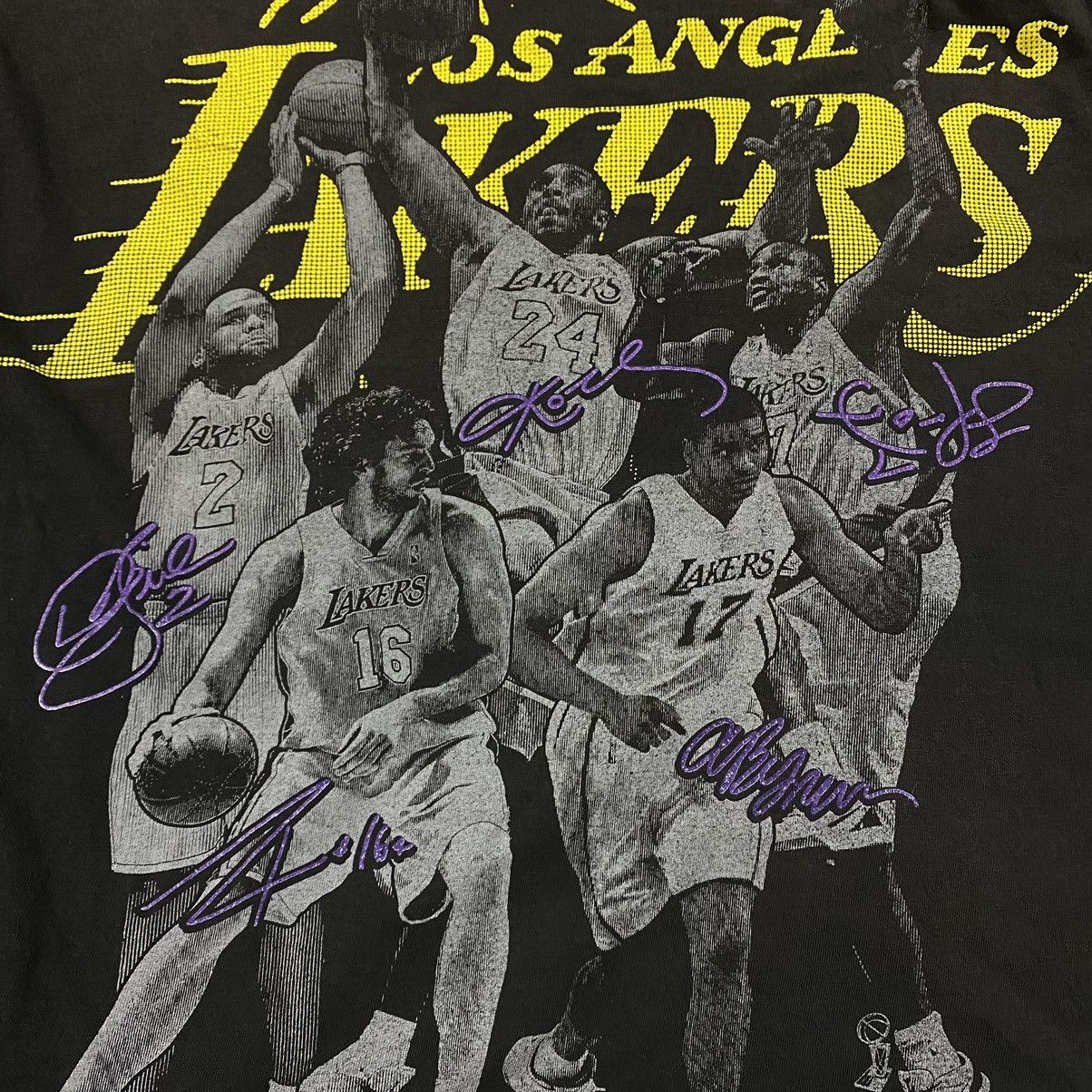 NBA × Vintage Los angeles LA LAKERS player line up Size US XL / EU 56 / 4 - 4 Thumbnail