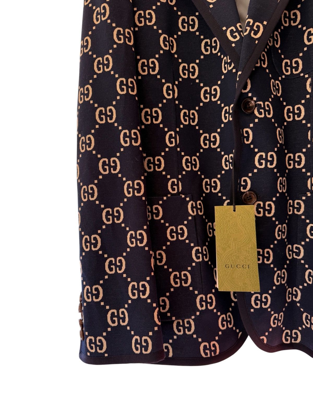 Gucci Gucci GG Jacquard Monogram Blazer Jacket Size US M / EU 48-50 / 2 - 5 Thumbnail