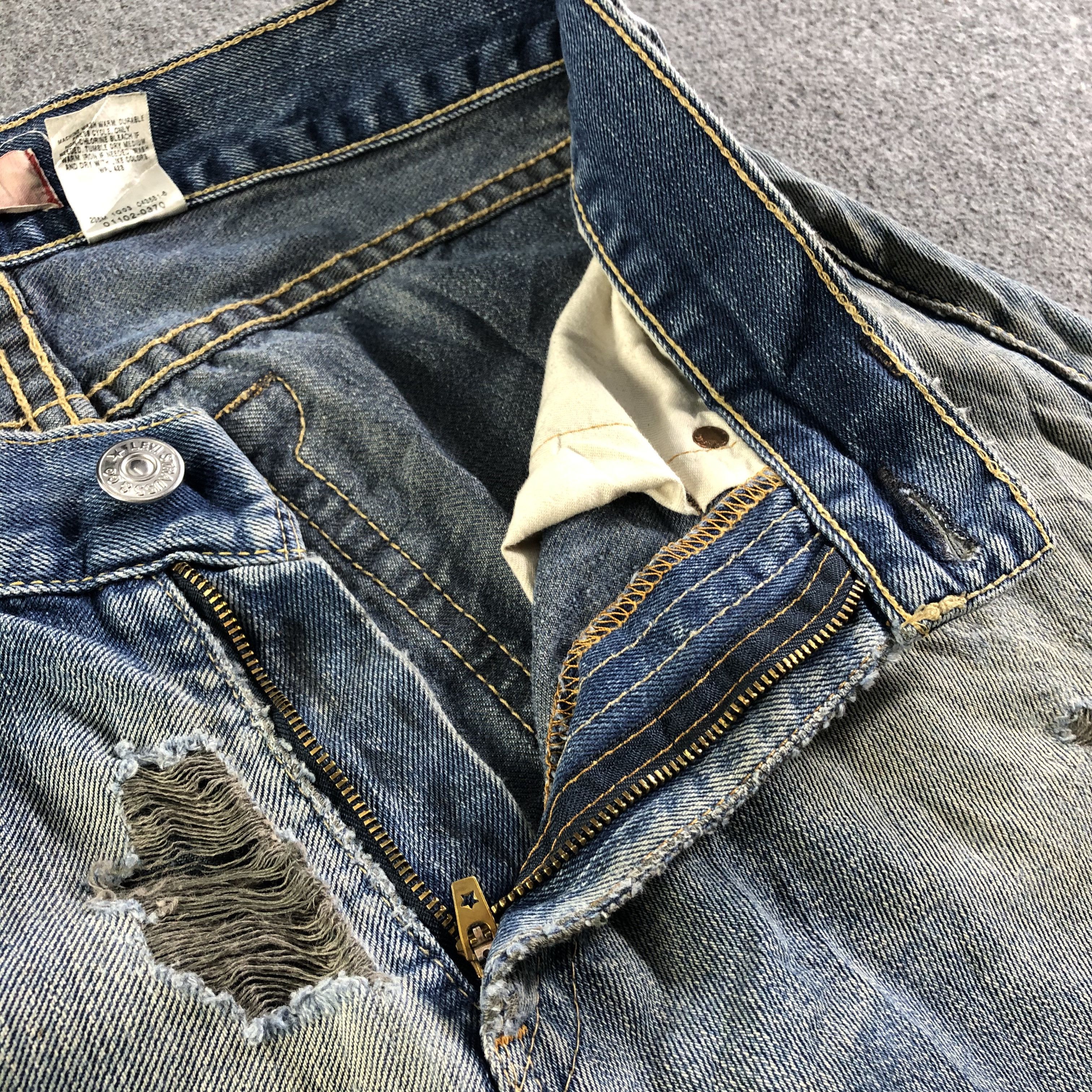 Levi's Vintage Distressed Levis Jeans-J4370 Size US 34 / EU 50 - 8 Thumbnail