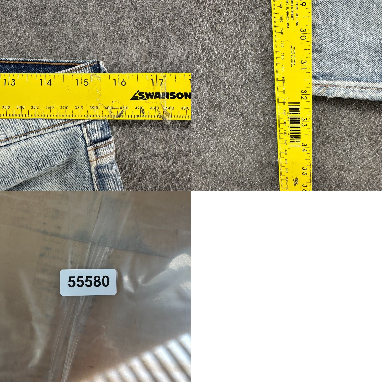 Levi's Levi's 512 Jeans Slim Tapered Light Wash 31x32 Blue Men Regular Denim Cotton Blend Distressed 5-Pocket Jeans Mens Sl… Size US 31 - 11 Thumbnail