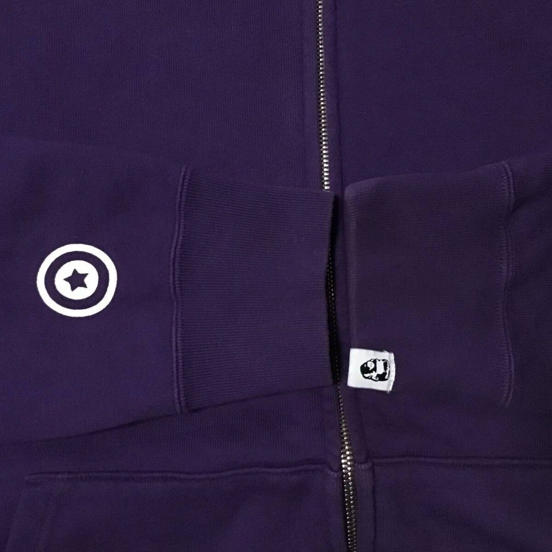 Bape × Nigo 2007 BAPE Purple camo shark full zip hoodie APE NIGO Size US M / EU 48-50 / 2 - 7 Thumbnail