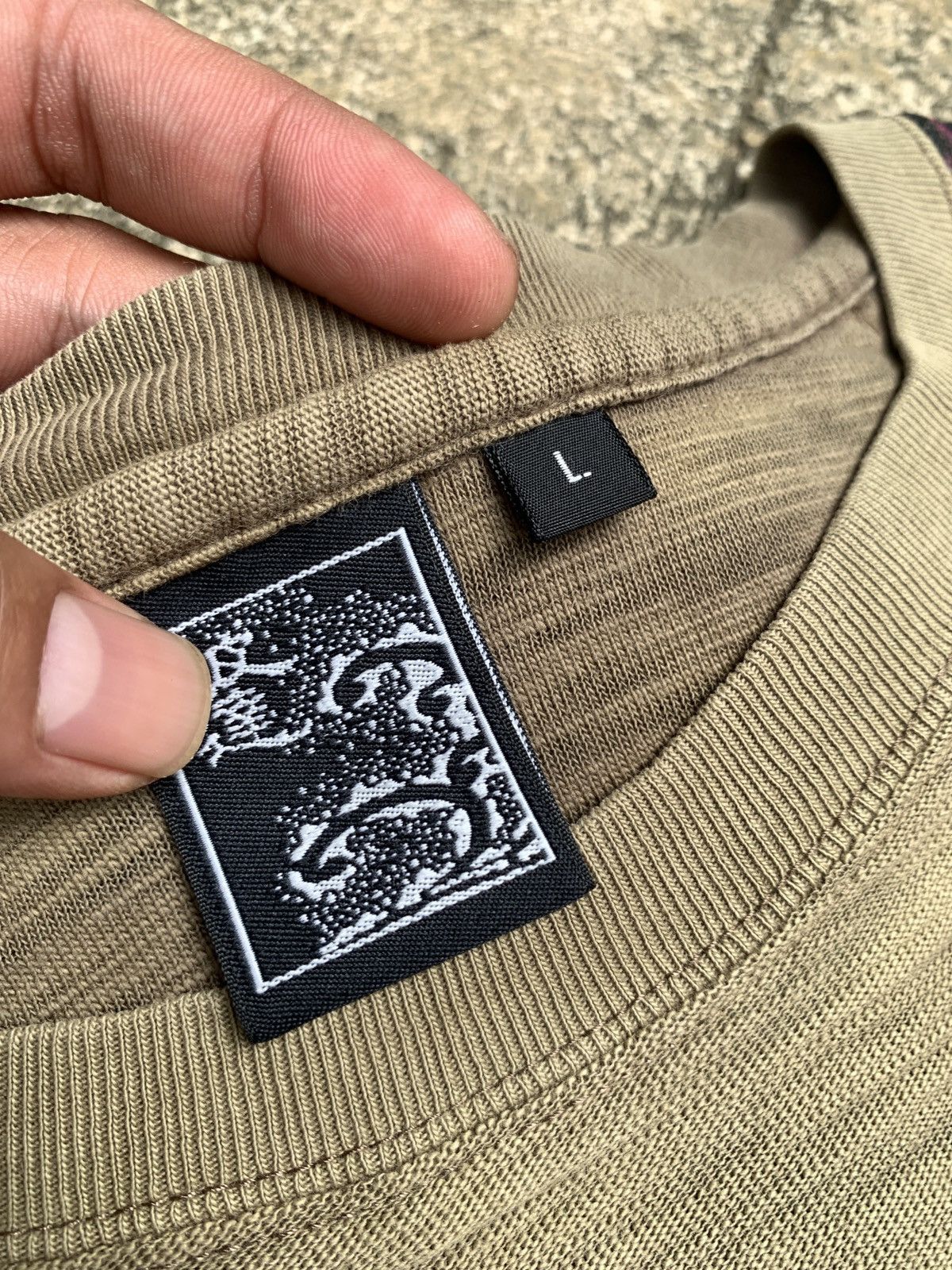 Japanese Brand NTN Team Sukajan Lion Sakura Army Green Longsleeve Tee Size US L / EU 52-54 / 3 - 10 Thumbnail