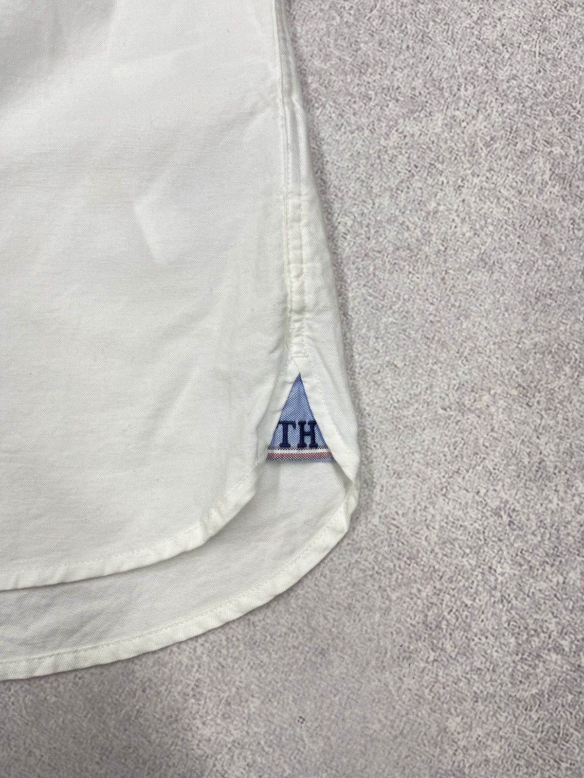 Tommy Hilfiger Mens Tommy Hilfiger Organic Oxford Shirt White slim Fit Size US S / EU 44-46 / 1 - 5 Thumbnail