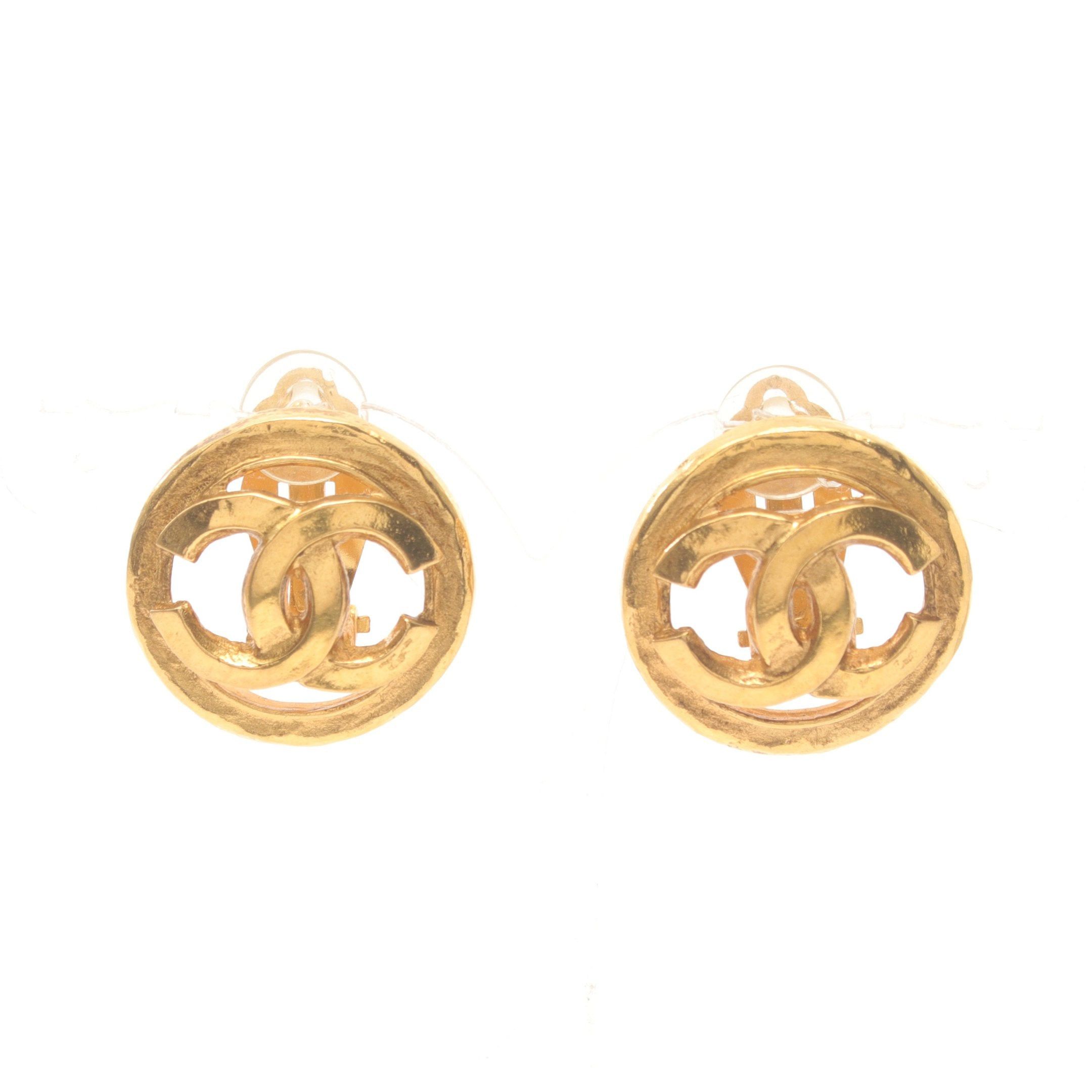 Chanel Chanel Coco Mark Earrings Gp Gold 94P Size ONE SIZE - 1 Thumbnail