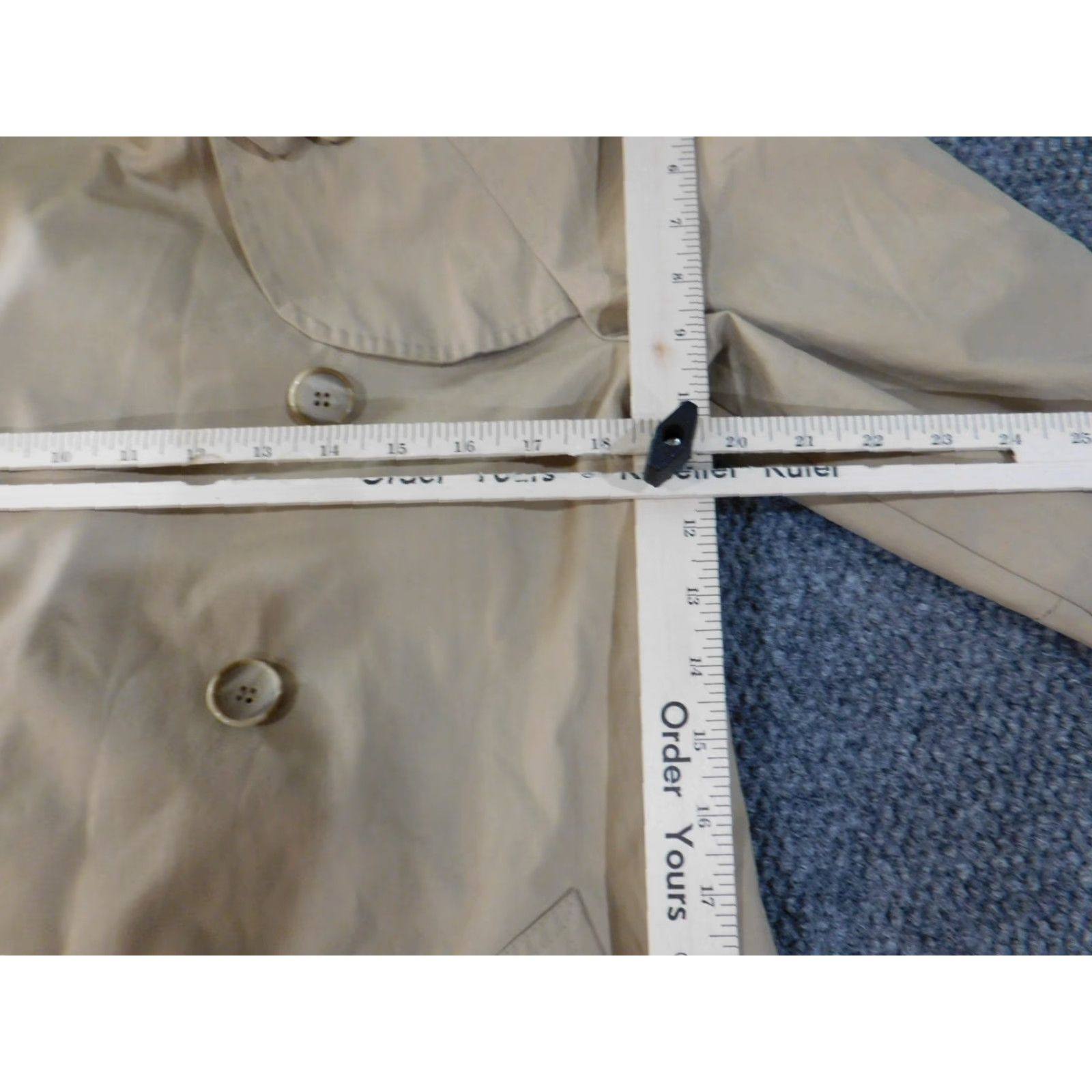 London Fog London Fog jacket coat Trench Coat Womens 6 Beige Button Lined Polyester Winter Formal Casual Regular Mens Womens Girls Size M / US 6-8 / IT 42-44 - 6 Thumbnail