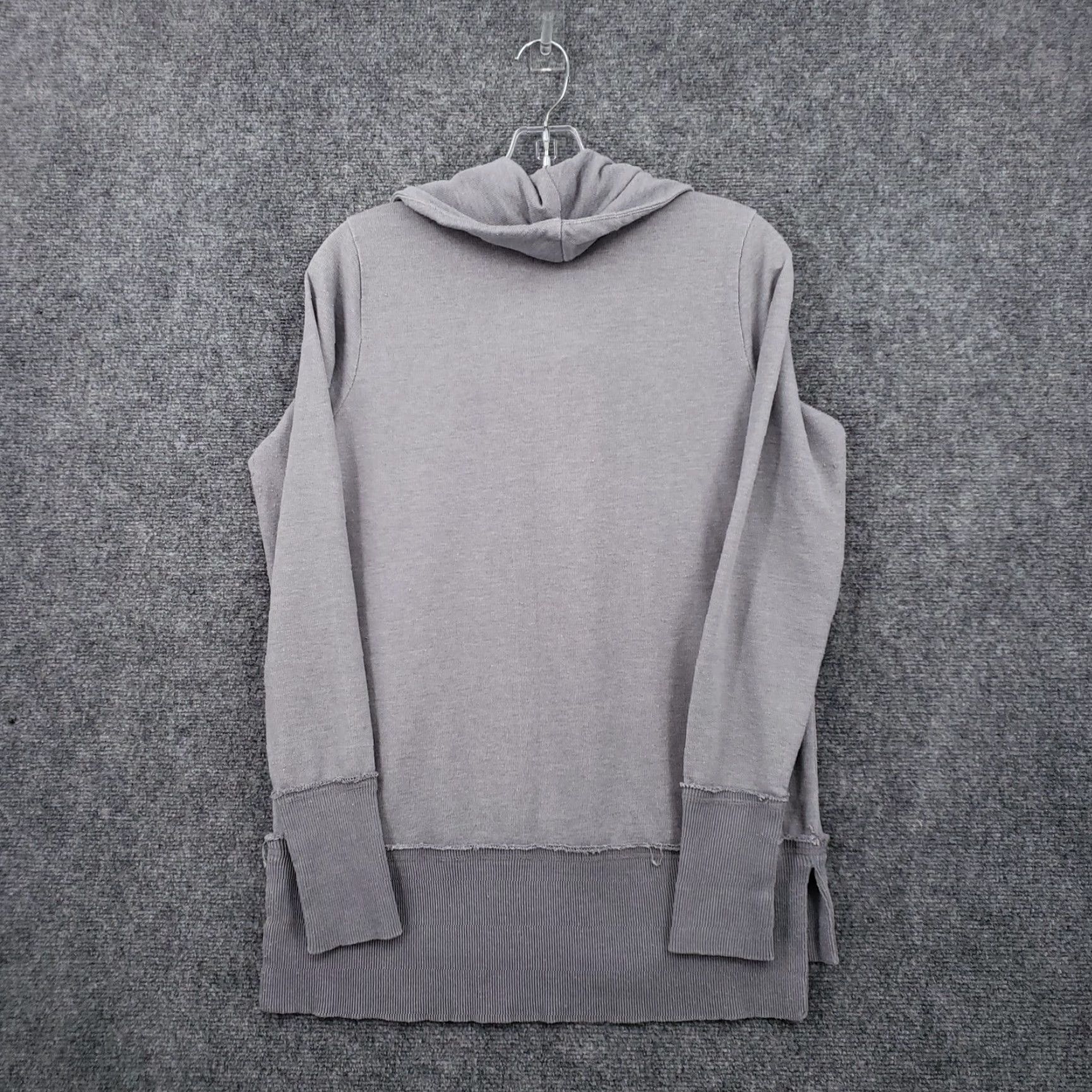 Lucky Brand Lucky Brand Sweatshirt Womens S Small Gray Tunic Pullover Cowl Neck Long Sleeve Size S / US 4 / IT 40 - 2 Thumbnail