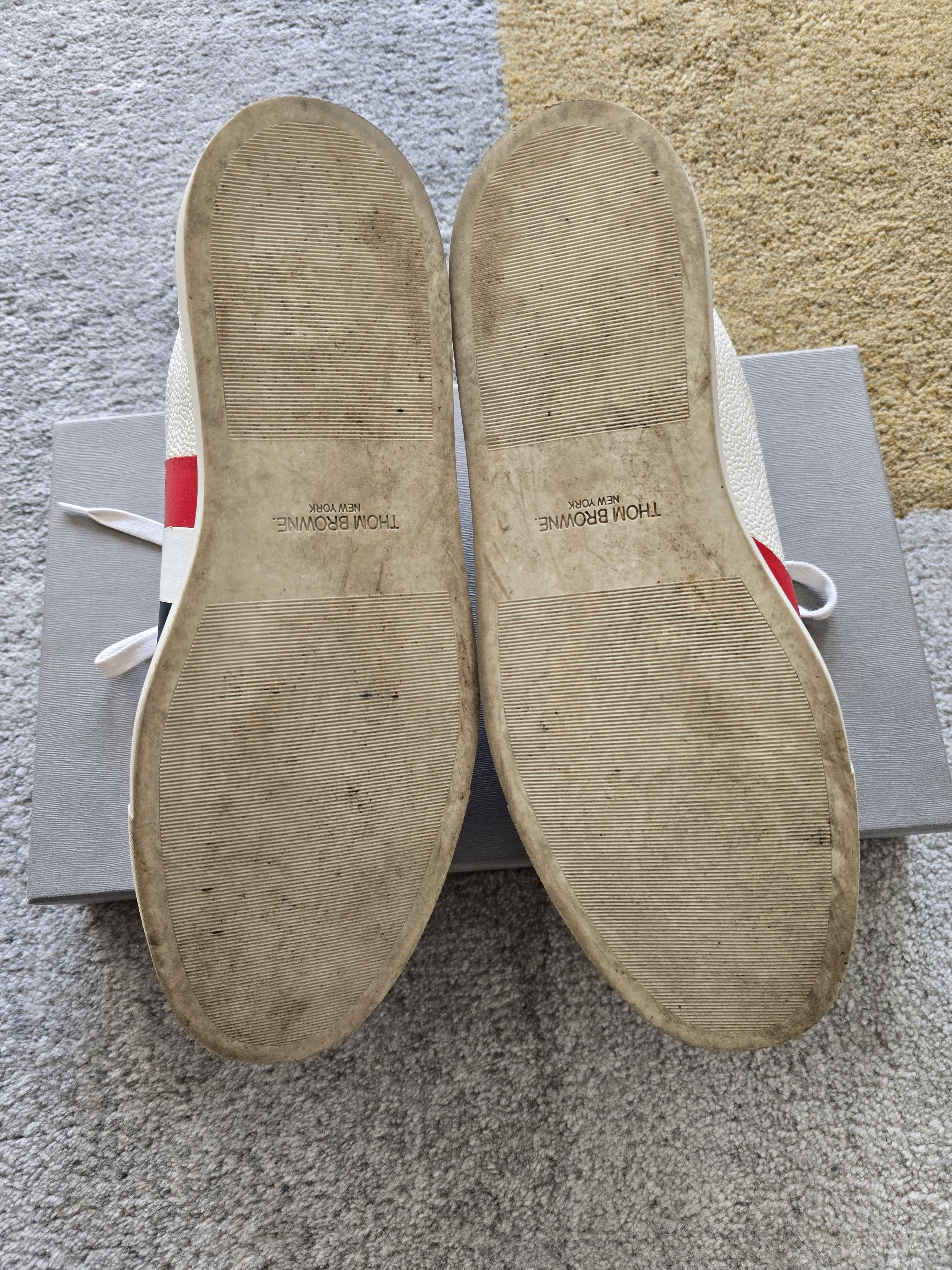 Thom Browne Thom Browne Canvas Sneaker w Heritage Contrast Stitch Size US 11 / EU 44 - 6 Thumbnail