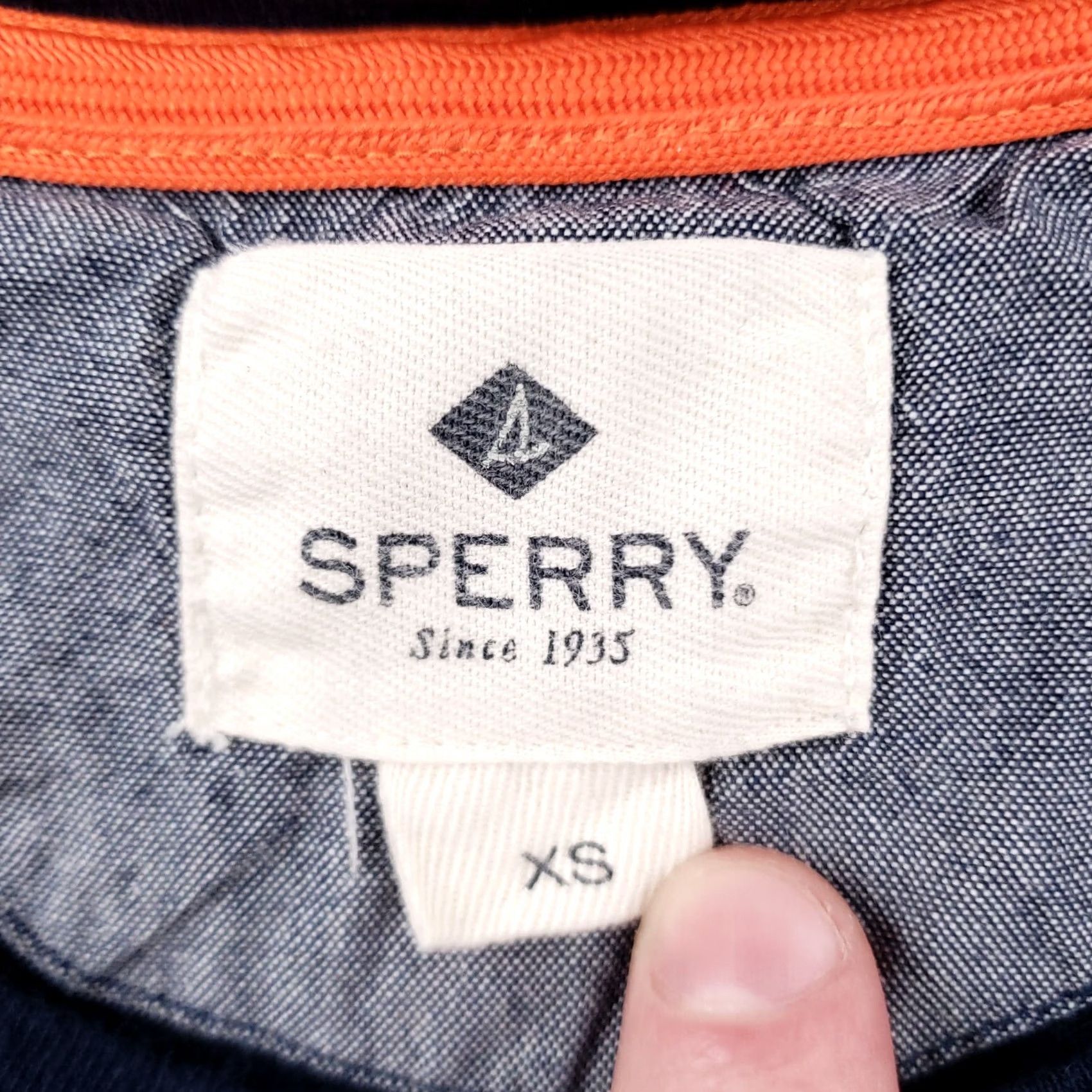 Sperry Sperry T Shirt Womens XS Blue Round Neck Short Sleeves Cotton Pullover Basic Logo Tee Size XS / US 0-2 / IT 36-38 - 3 Thumbnail