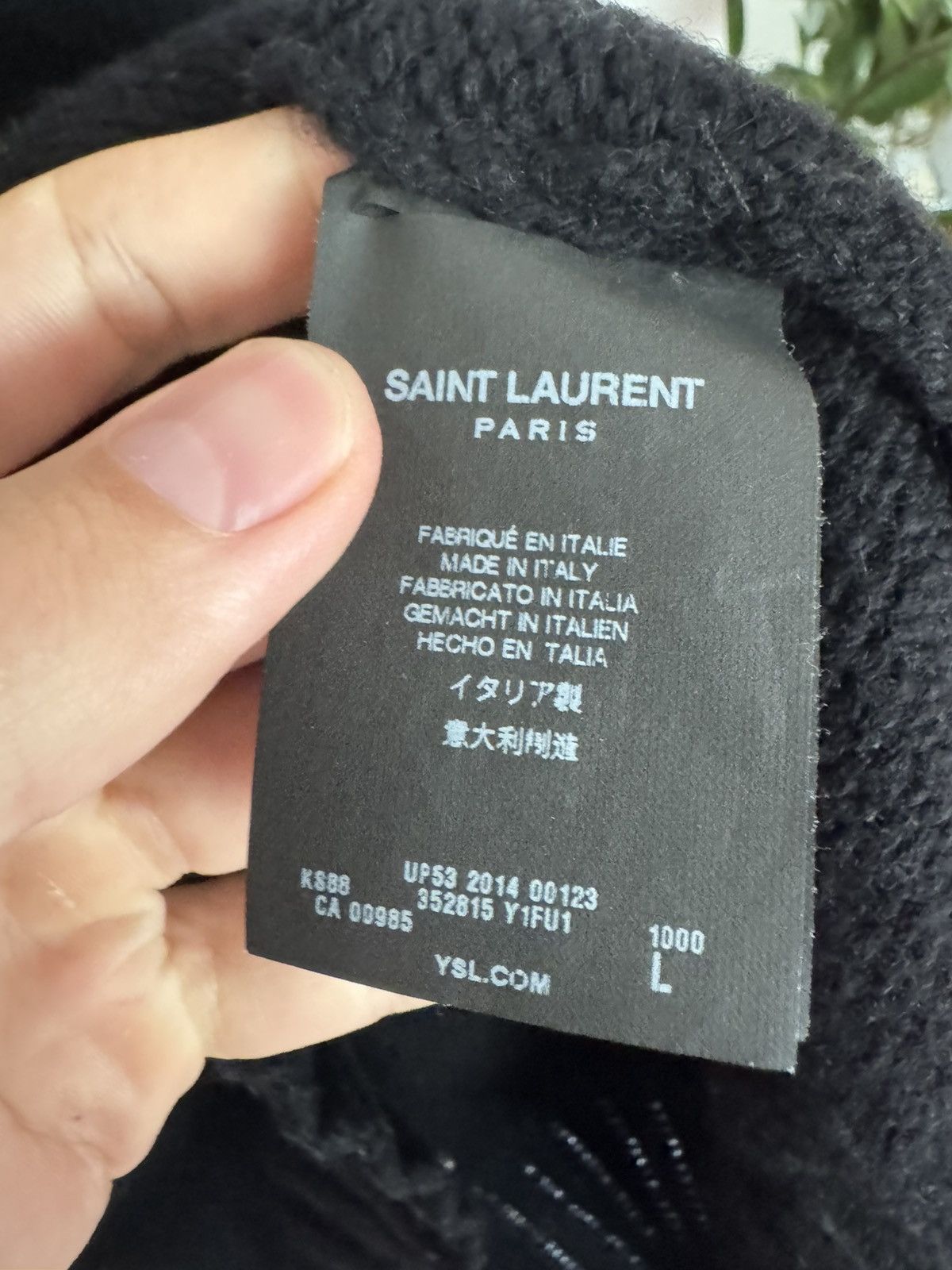 Saint Laurent Paris Fw14 Hedi Wool Sweater Size US L / EU 52-54 / 3 - 3 Thumbnail