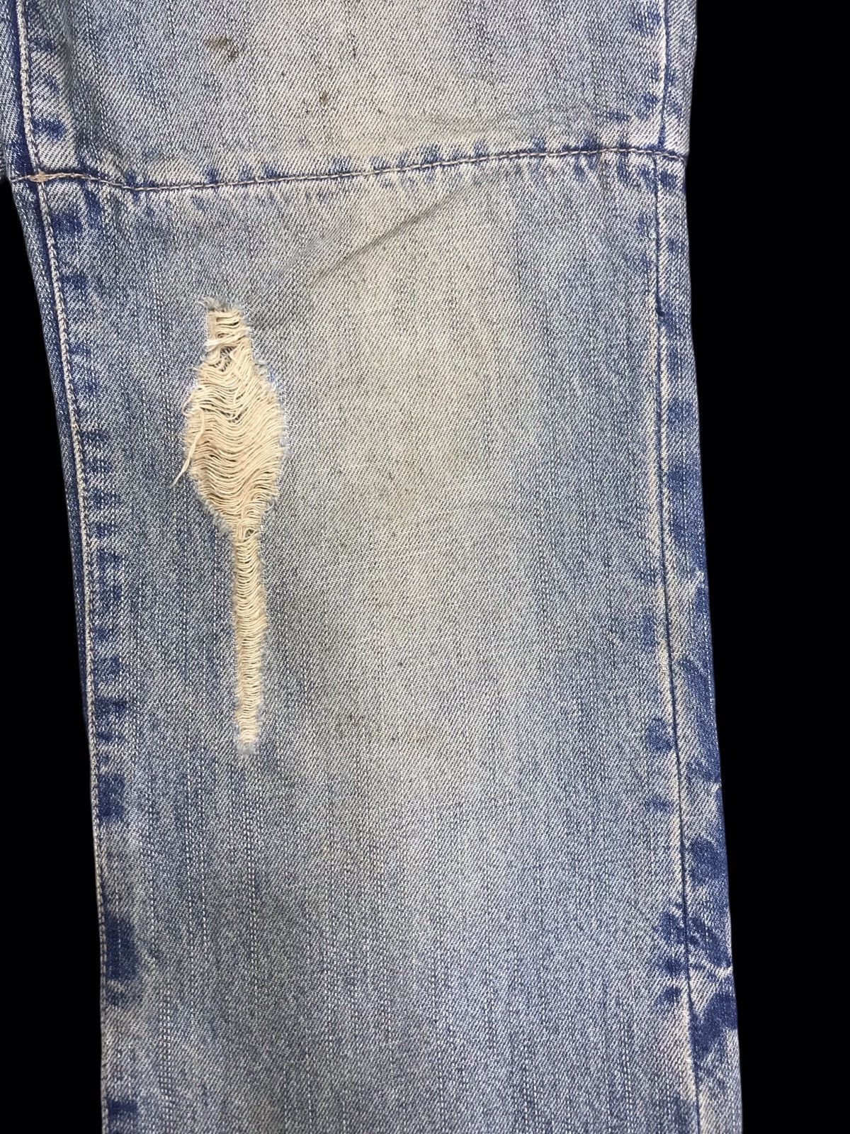 PPFM 💥DOUBLE WAIST💥Archival PPFM Distressed Patchwork Denim F86 Size US 33 - 7 Thumbnail