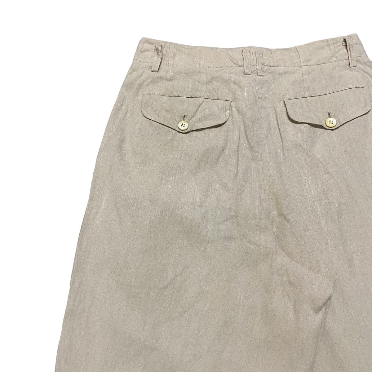 Comme des Garcons Homme AD1989 Comme Des Garcons Homme Linen Baggy Pants Size US 28 / EU 44 - 10 Thumbnail