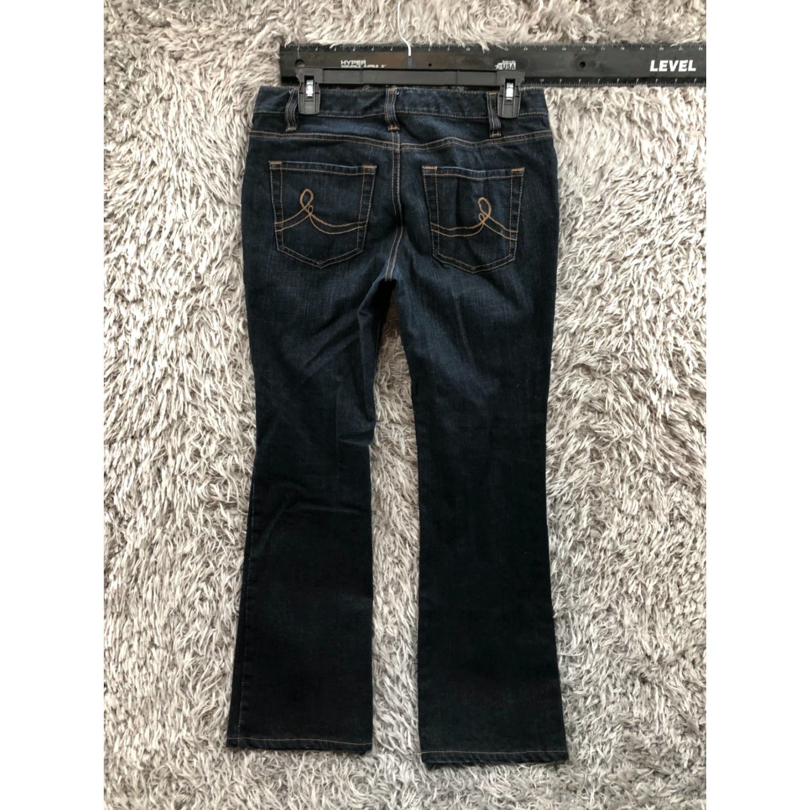 Loft LOFT Jeans Bootcut Dark Wash Blue Size 4 Womens Regular 29x30 Cotton Denim 5-Pocket Size 27" / US 4 / IT 40 - 5 Thumbnail