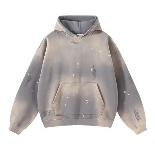 VIBE #33 Speckled Ink Rubbed Hoodie Distressed Size US XXL / EU 58 / 5 - 7 Thumbnail