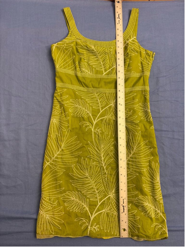Ann Taylor Women's Ann Taylor Petites Dress Size 4P Green Sleeveless Size S / US 4 / IT 40 - 4 Thumbnail