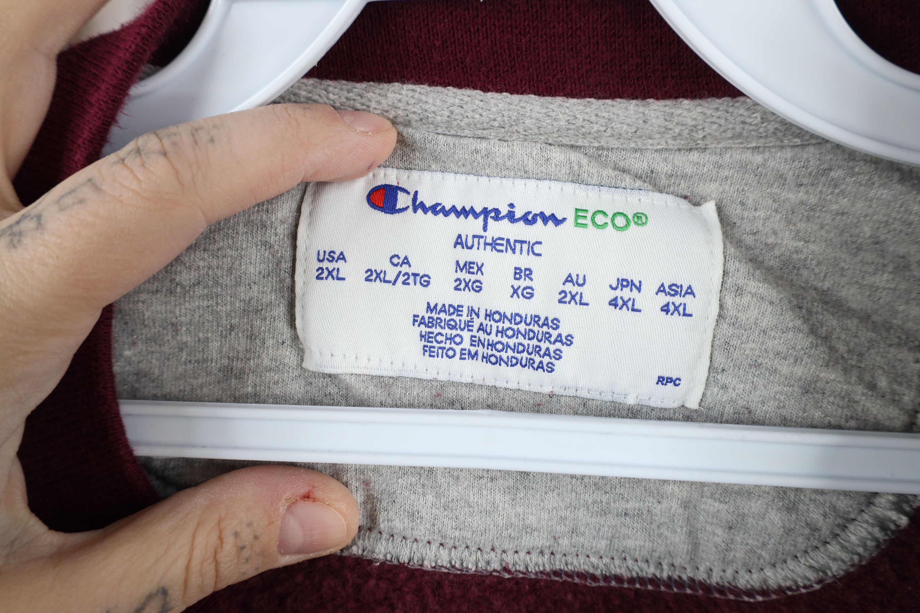 Champion × Vintage Vintage Champion Boxy Fit Monochrome Crewneck Sweatshirt Size US XXL / EU 58 / 5 - 6 Thumbnail