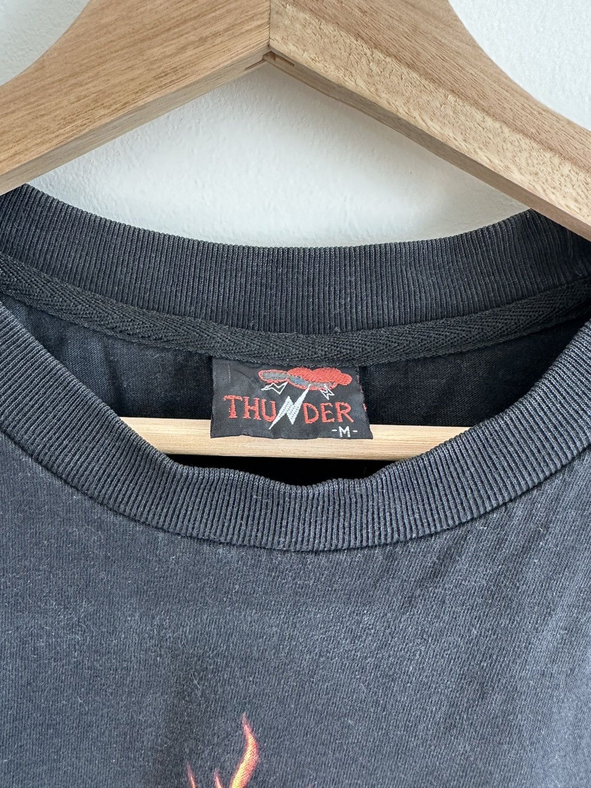 Other Thunder Dragon Yin Yang Muscle Tee – Flame Graphic – Size M Size M / US 6-8 / IT 42-44 - 4 Thumbnail