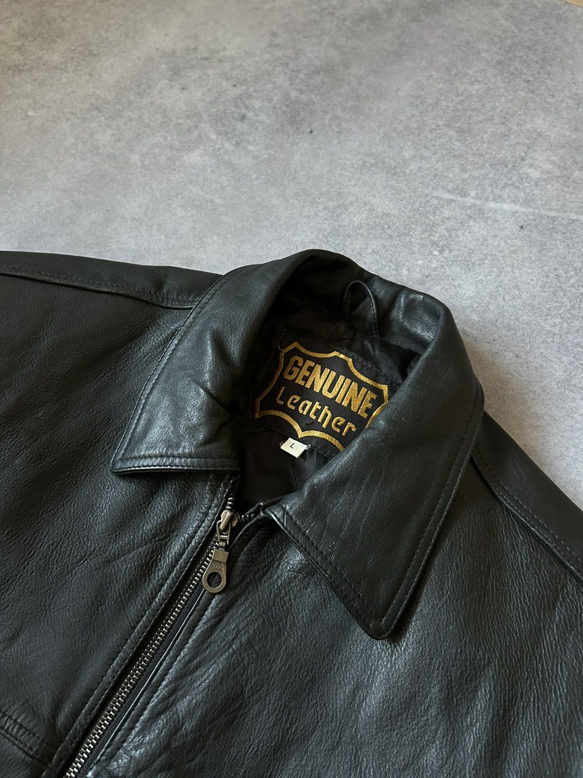 Genuine Leather Vintage Genuine Leather jacket mens bombers jacket y2k Size US L / EU 52-54 / 3 - 5 Thumbnail