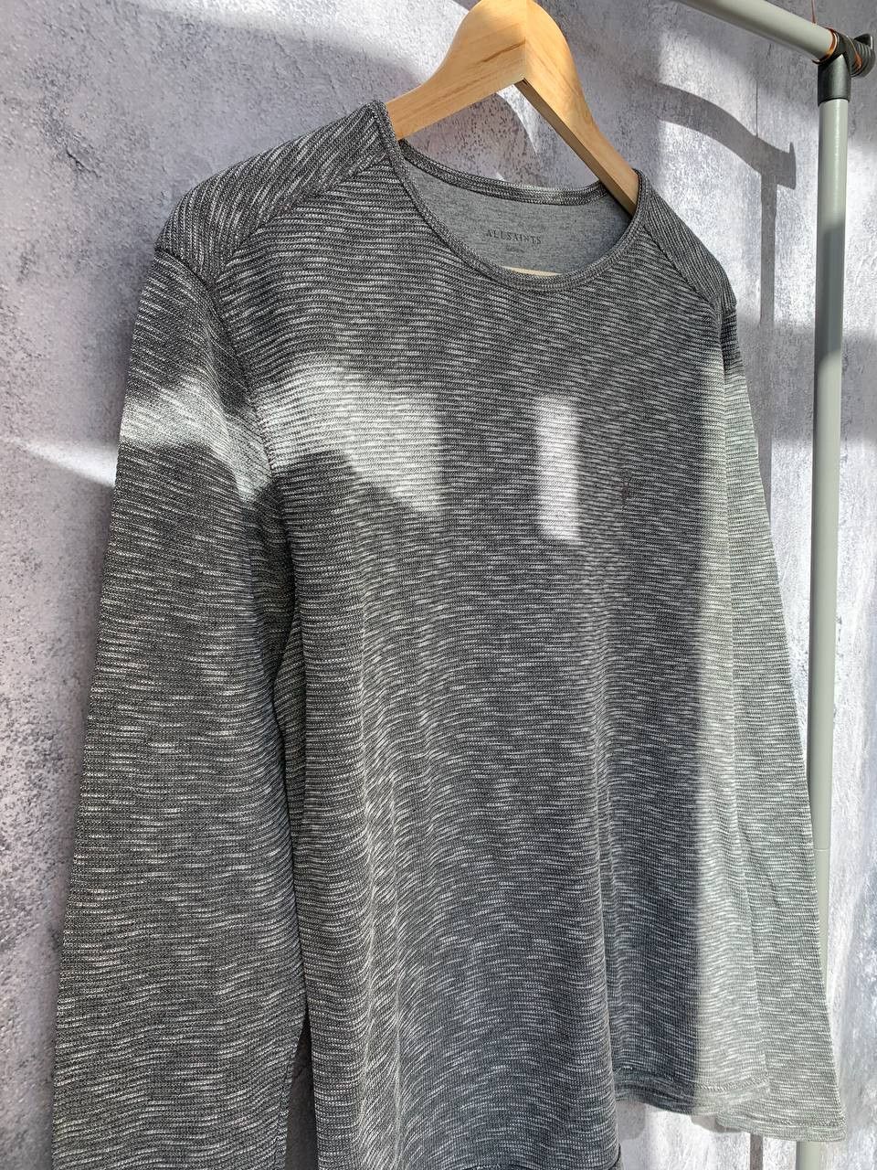 Allsaints AllSaints Clash Crew Top Grey Heather Long Sleeve Size US M / EU 48-50 / 2 - 3 Thumbnail