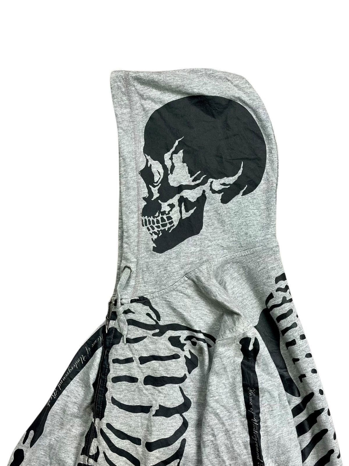 Vintage 1990s CBGB - THUMBHOLE SKELETON ZIP HOODIE Size US L / EU 52-54 / 3 - 15 Thumbnail