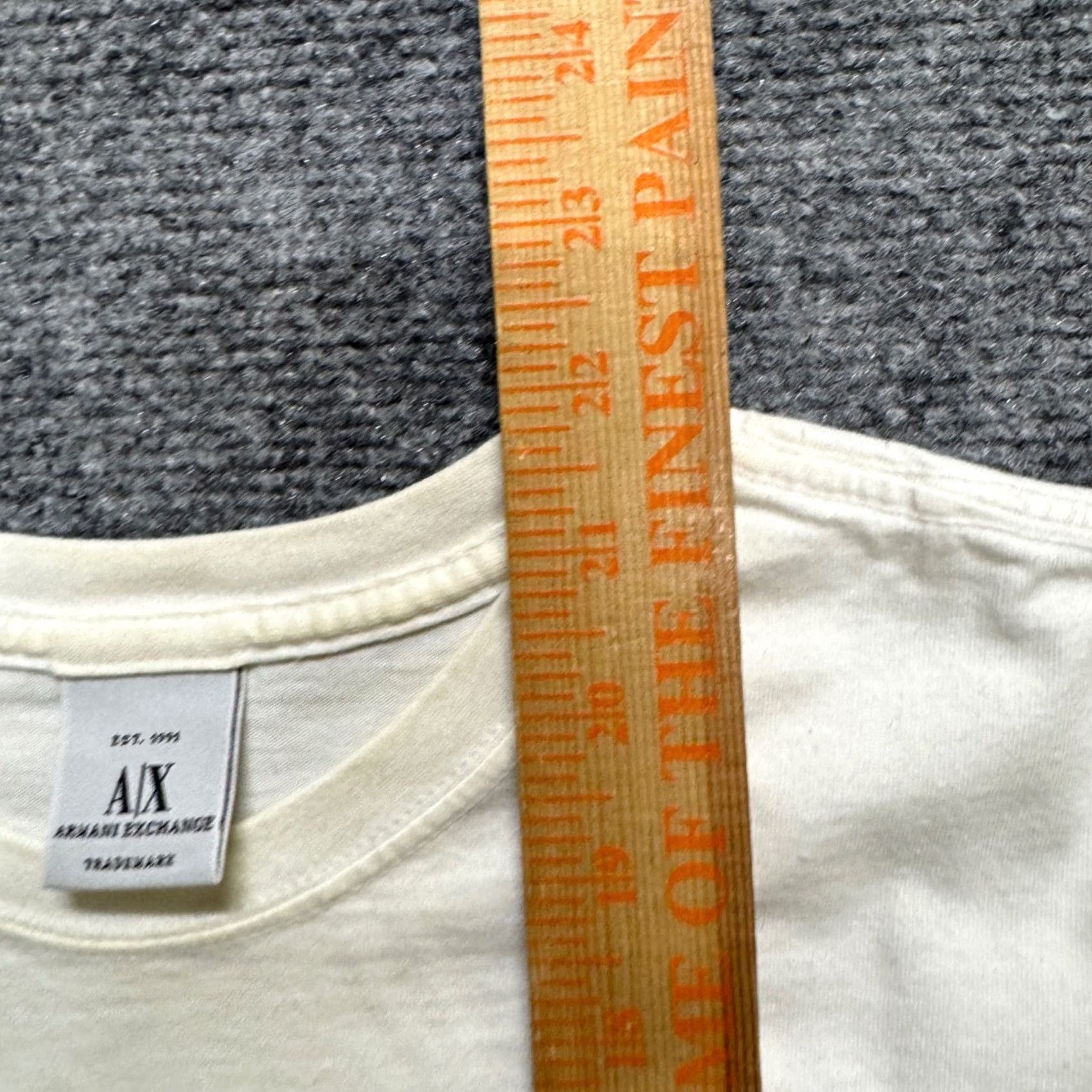Armani Armani Exchange VTG T-Shirt Women's M White Graphic Print Crew Neck 100% Size M / US 6-8 / IT 42-44 - 6 Thumbnail