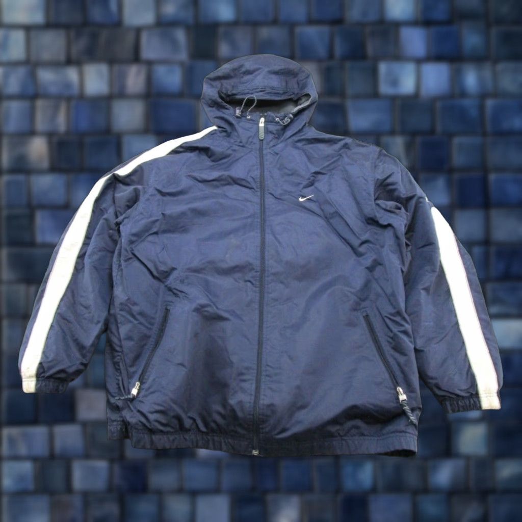 Nike VINTAGE Nike Jacket Men's 2XL Y2K Silver Tag Fleece Lined Full Zip Hooded Read Mens Size US XXL / EU 58 / 5 - 1 Thumbnail