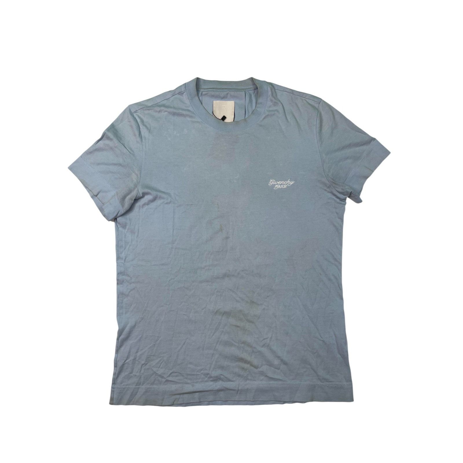 Givenchy Givenchy Script Logo Baby Blue Tee Size US S / EU 44-46 / 1 - 1 Thumbnail