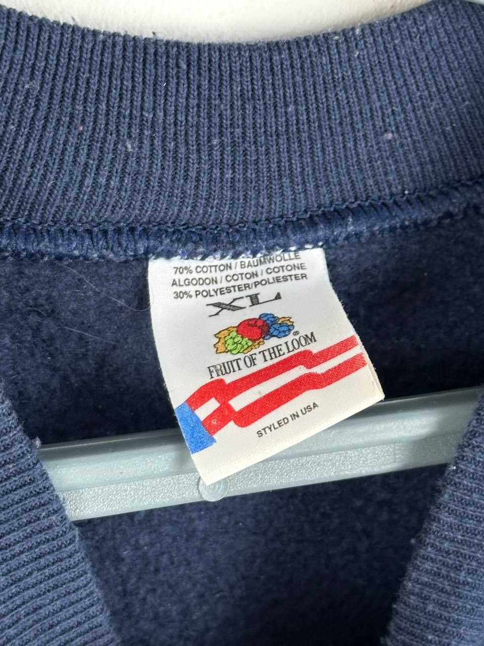 Fruit Of The Loom × Vintage 80S Vintage Basic Fruit Of The Loom Sweatshirt Big Logo Size US XL / EU 56 / 4 - 6 Thumbnail