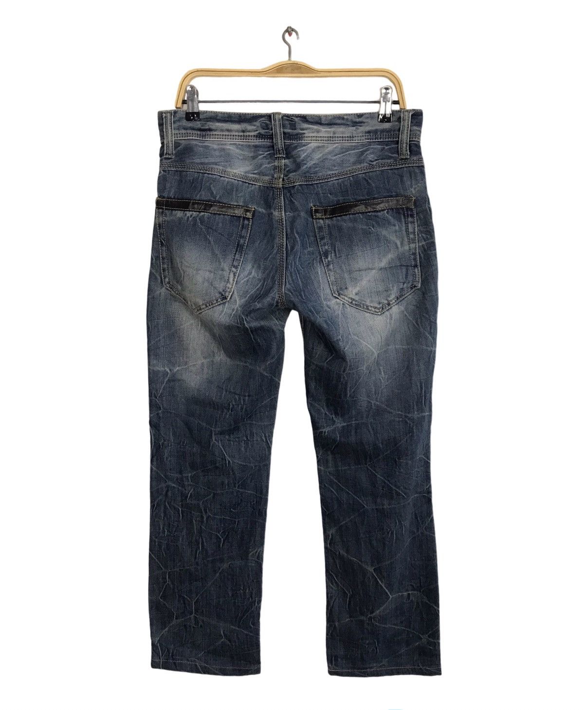 Japanese Brand Avail Garde Jean Faded Denim Straight Cut Fits Size 31 Size US 31 - 2 Thumbnail