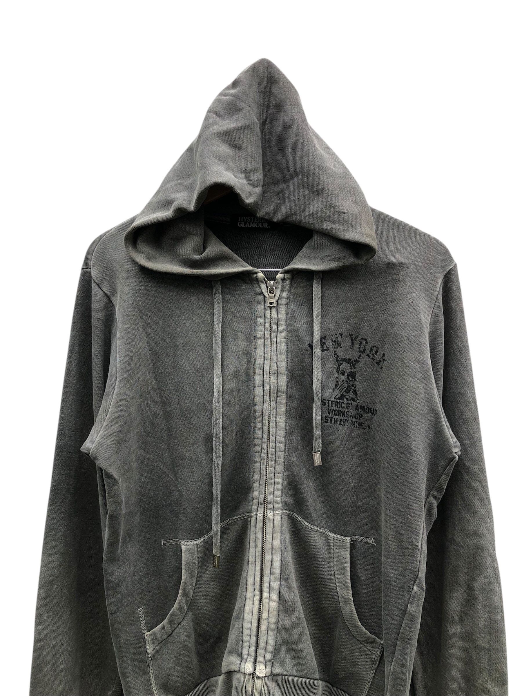 Hysteric Glamour Distressed Sunfaded Hoodie