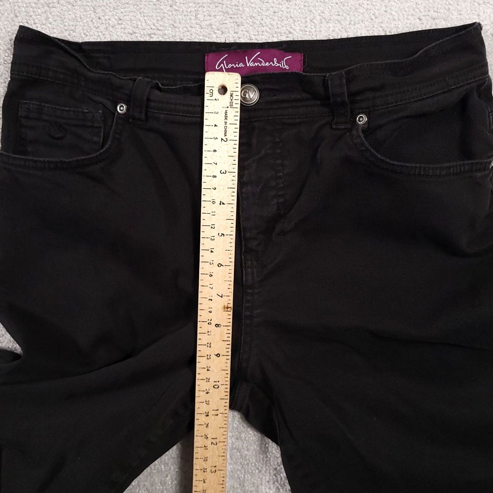 Gloria Vanderbilt VINTAGE Gloria Vanderbilt Black Stretch Jeans Women's 8 Short Mid-Rise Casual Size 30" / US 8 / IT 44 - 7 Thumbnail